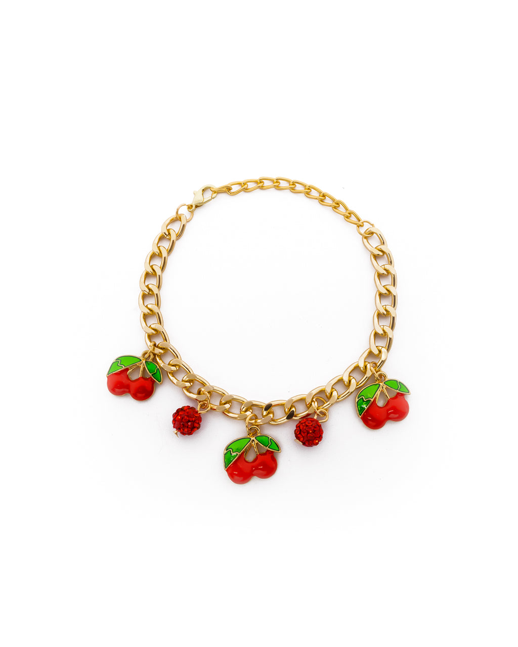 PULSERA DE CEREZA M5 ORO LAMINADO