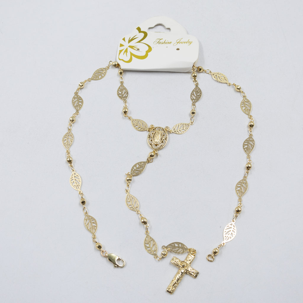 Collar Dorado Religioso M2 Oro Laminado