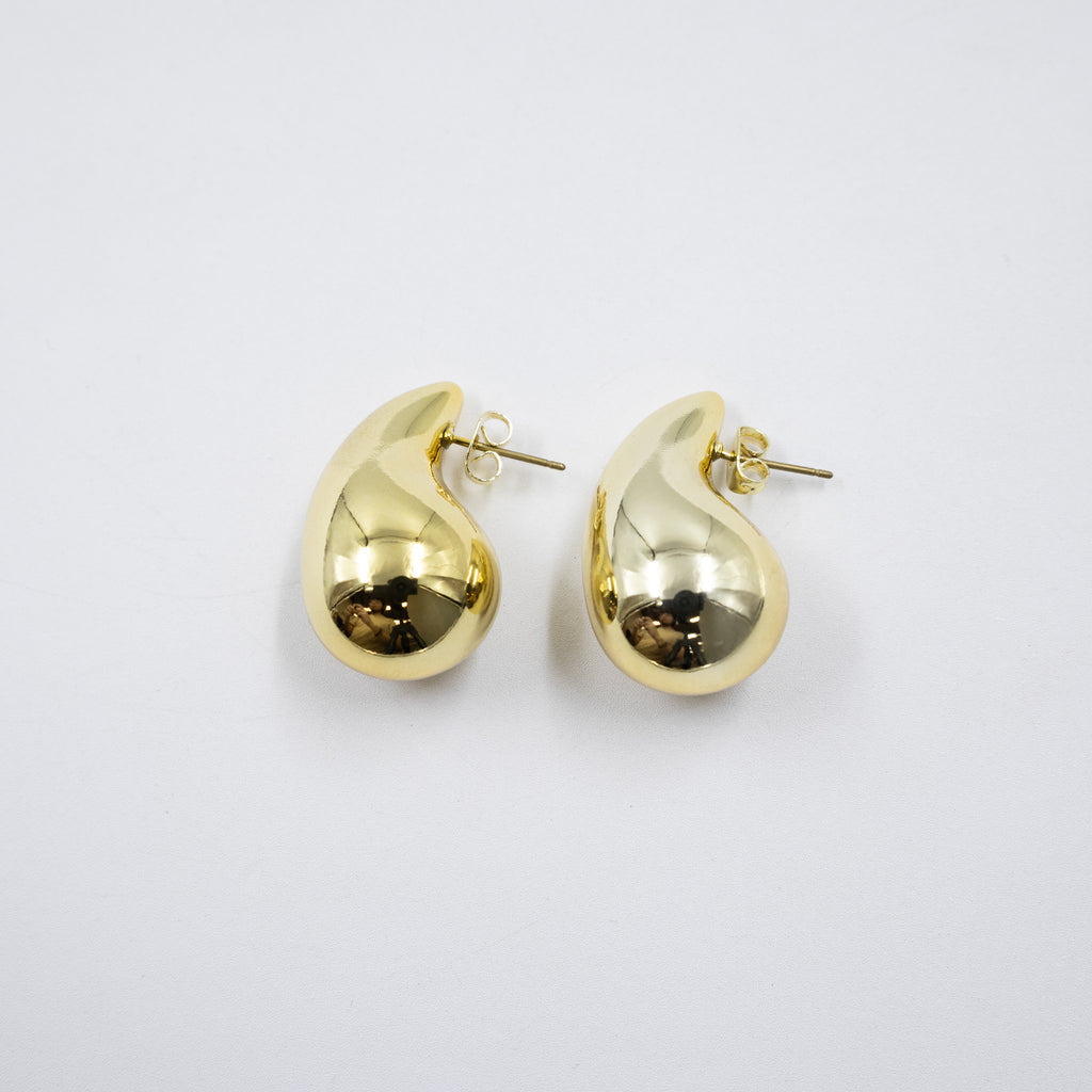 Aretes Medianos de colores M2 Oro Laminado