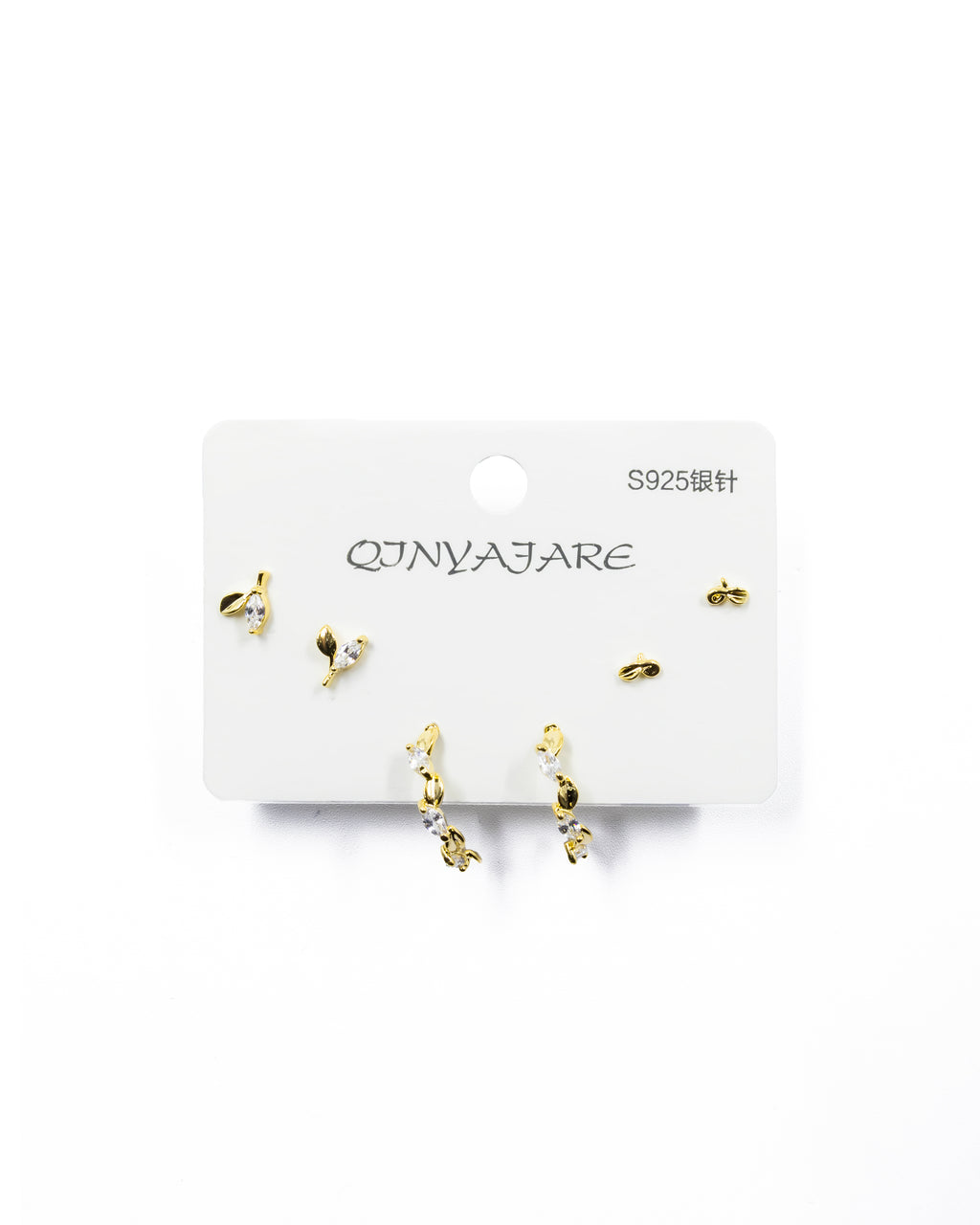 ARETES PAQUETE DE 3 M2 ORO LAMINADO