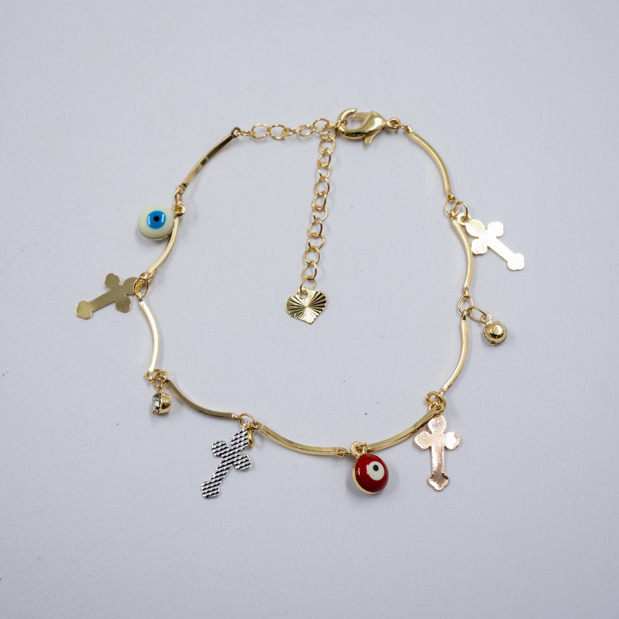 Pulsera Dorada de Ojo Turco M2 Oro Laminado
