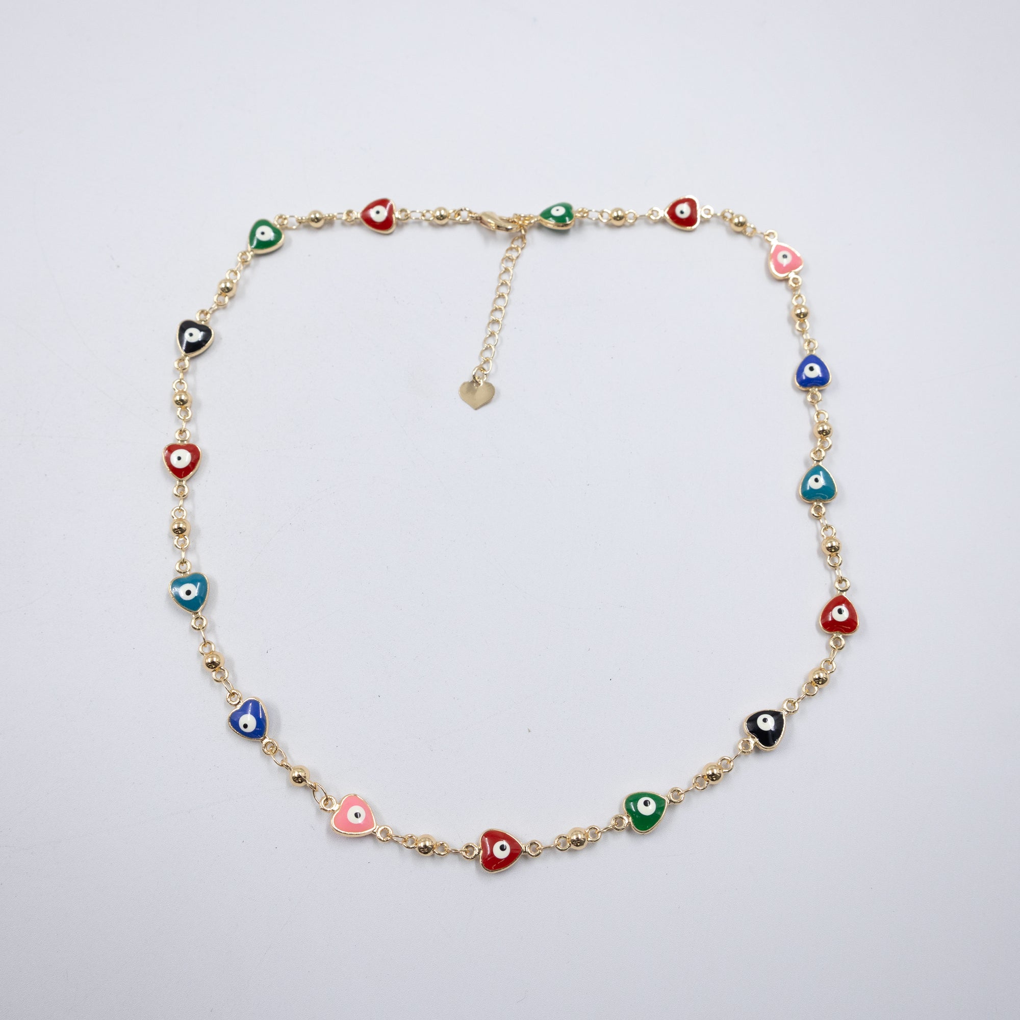 Collar Dorado de Ojo Turco M5 Oro Laminado