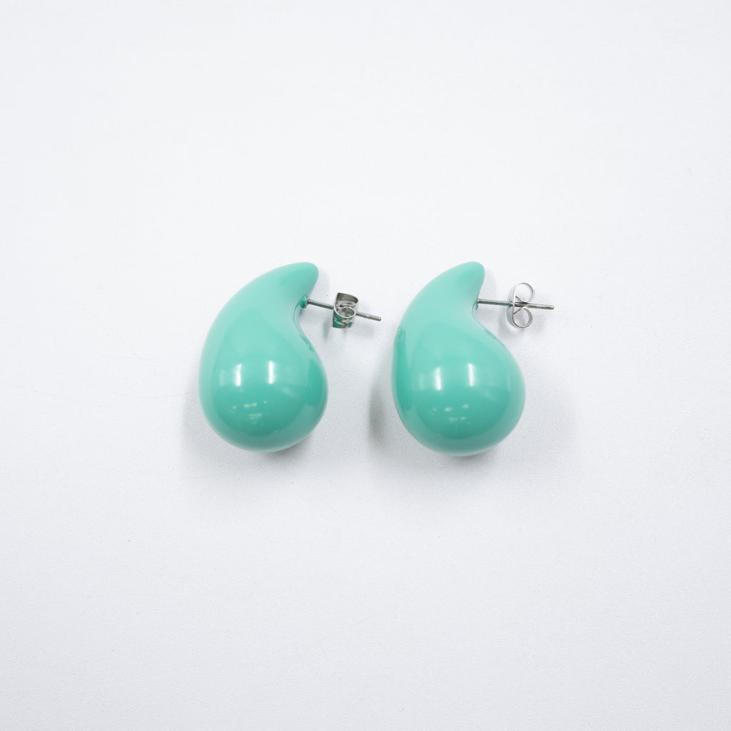 Aretes Medianos de colores M3 Oro Laminado