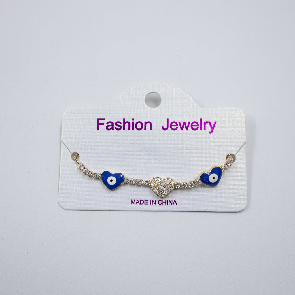 Pulsera Dorada de Ojo Turco M4 Oro Laminado