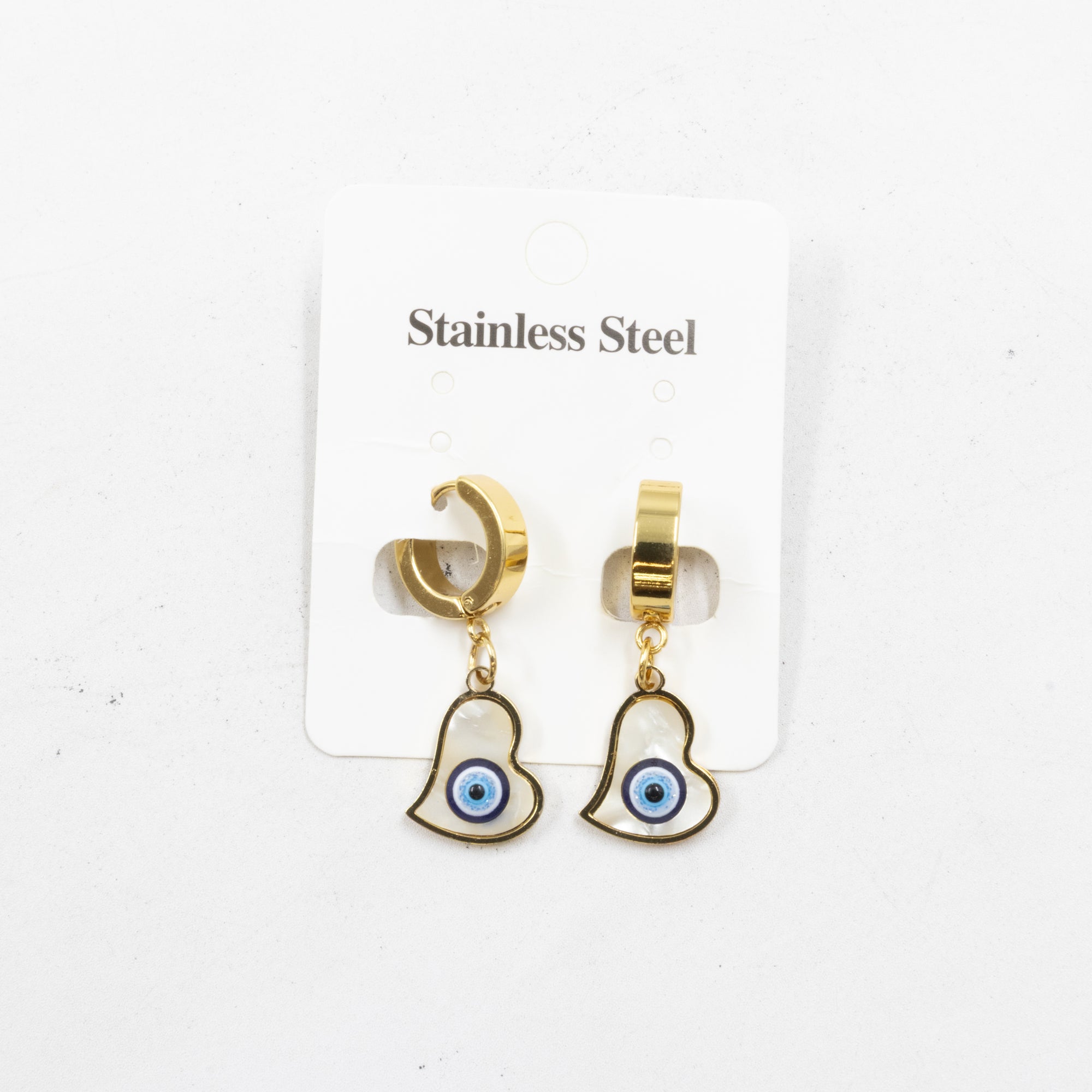 Aretes  Dorados de Ojo Turco M4 Oro Laminado
