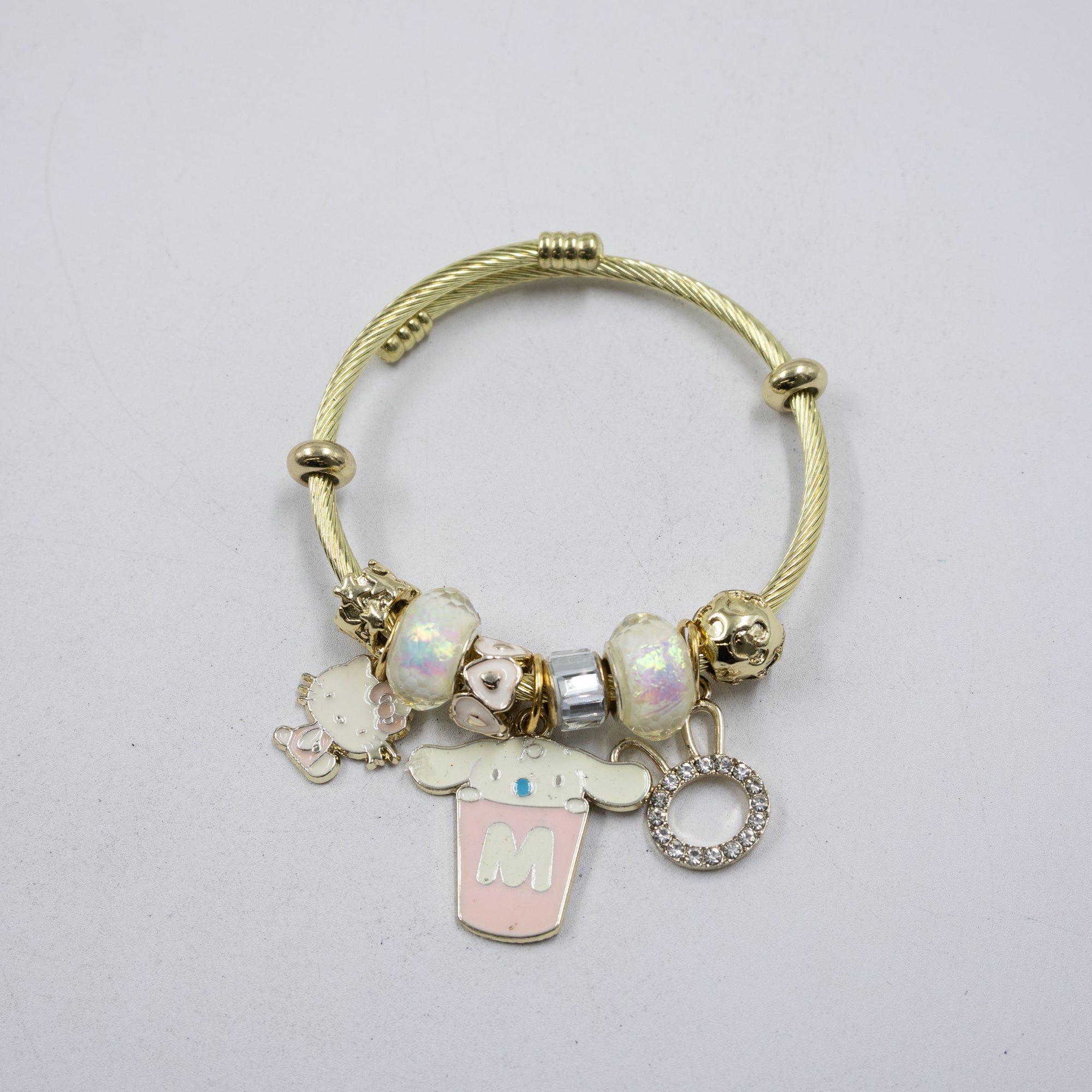 Pulsera tipo Pandora M4 Oro Laminado