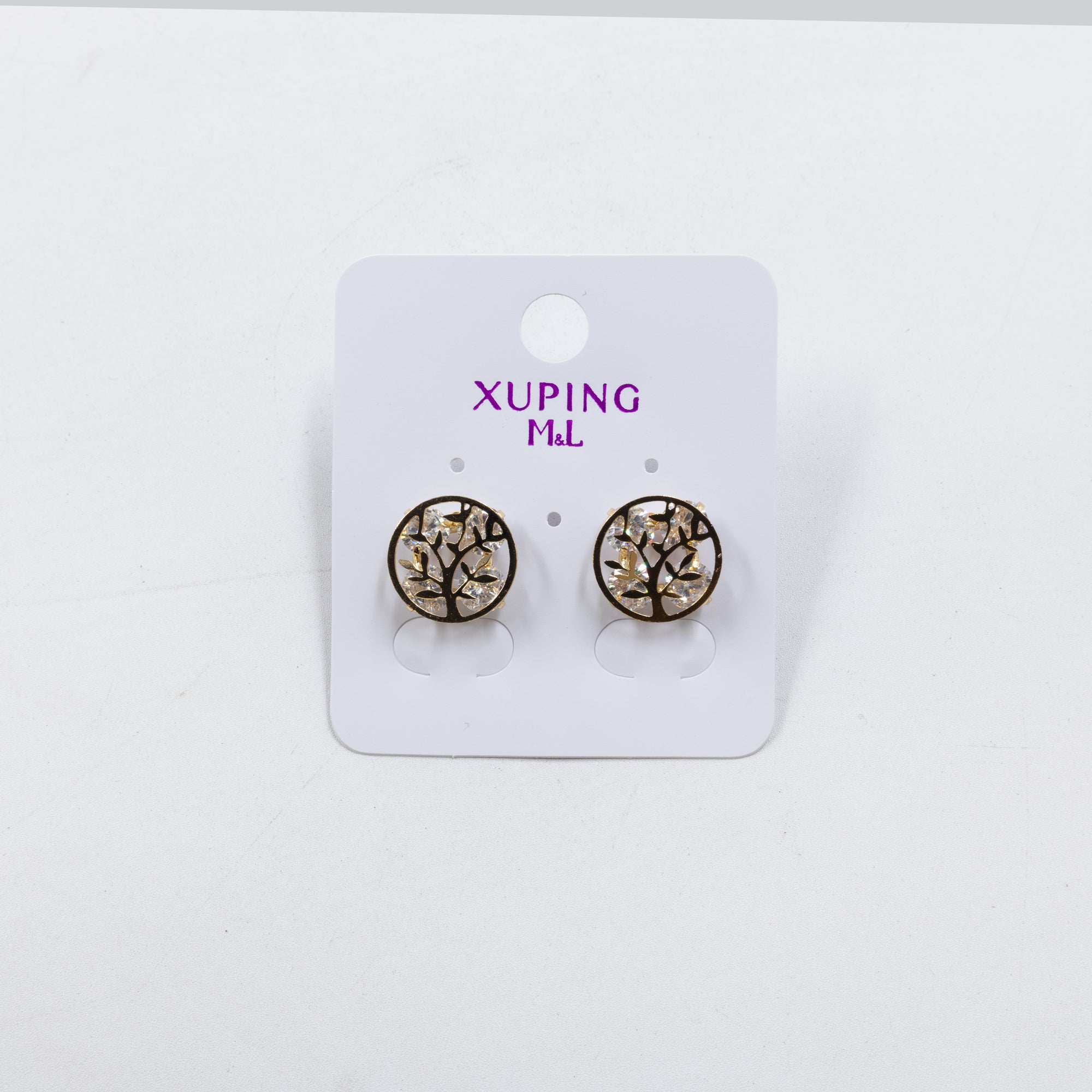 Aretes Dorados Xuping de Aro M8 Oro Laminado