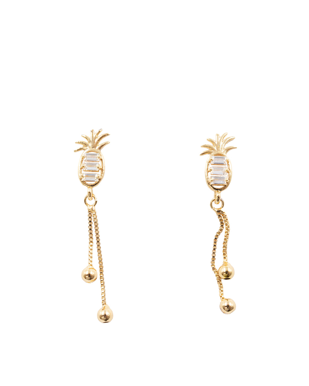 Aretes Dorados Largos M1 Oro Laminado