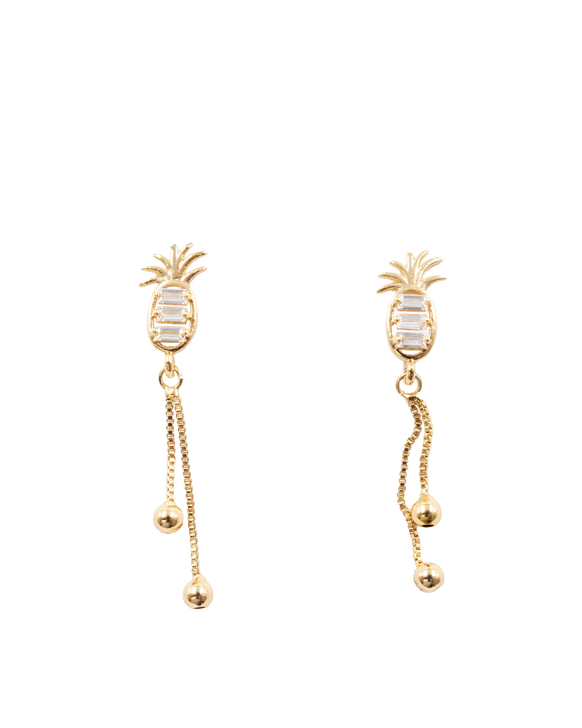 Aretes Dorados Largos M1 Oro Laminado