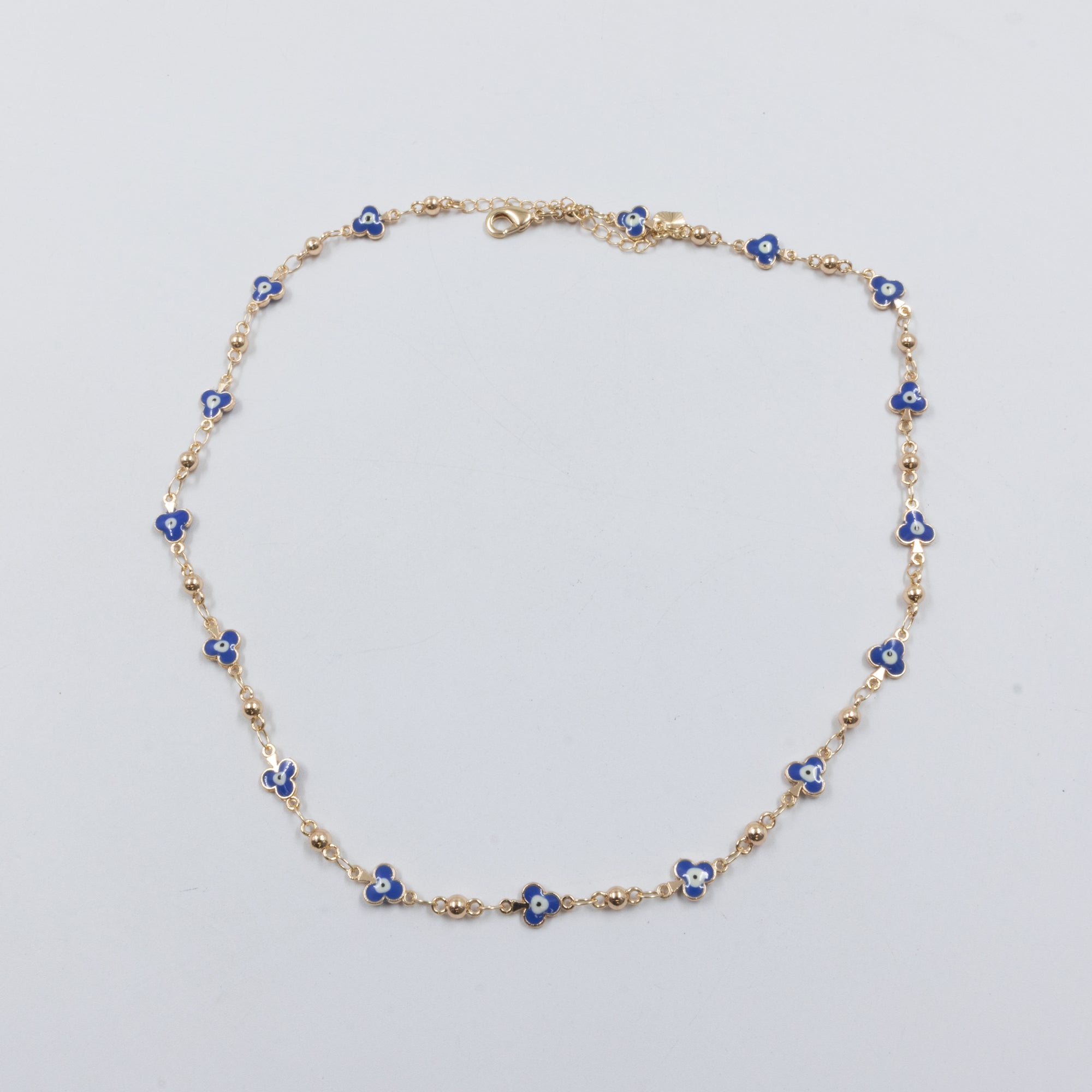 Collar Dorado de Ojo Turco M3 Oro Laminado