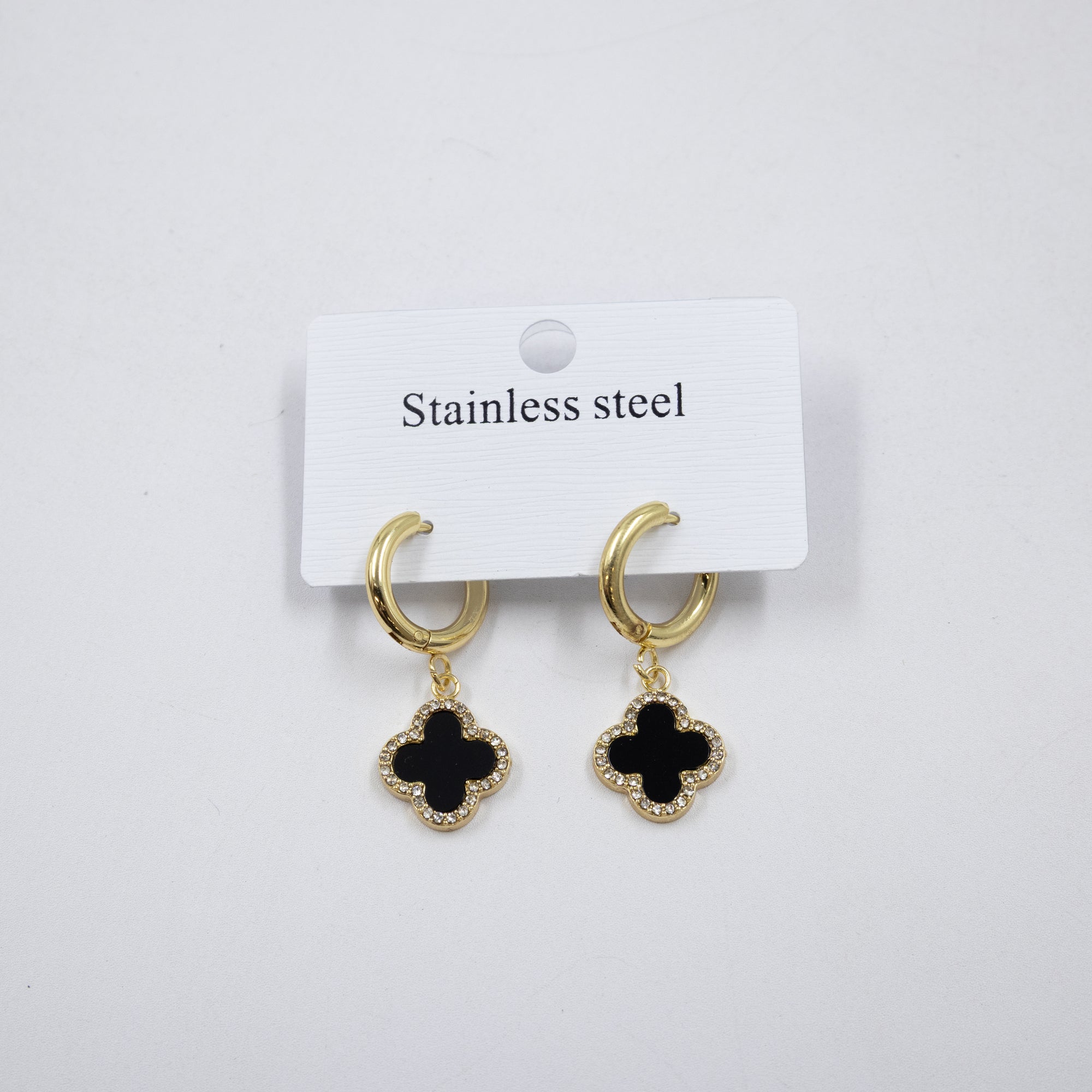 Aretes Dorados de Trebol M1 Oro Laminado