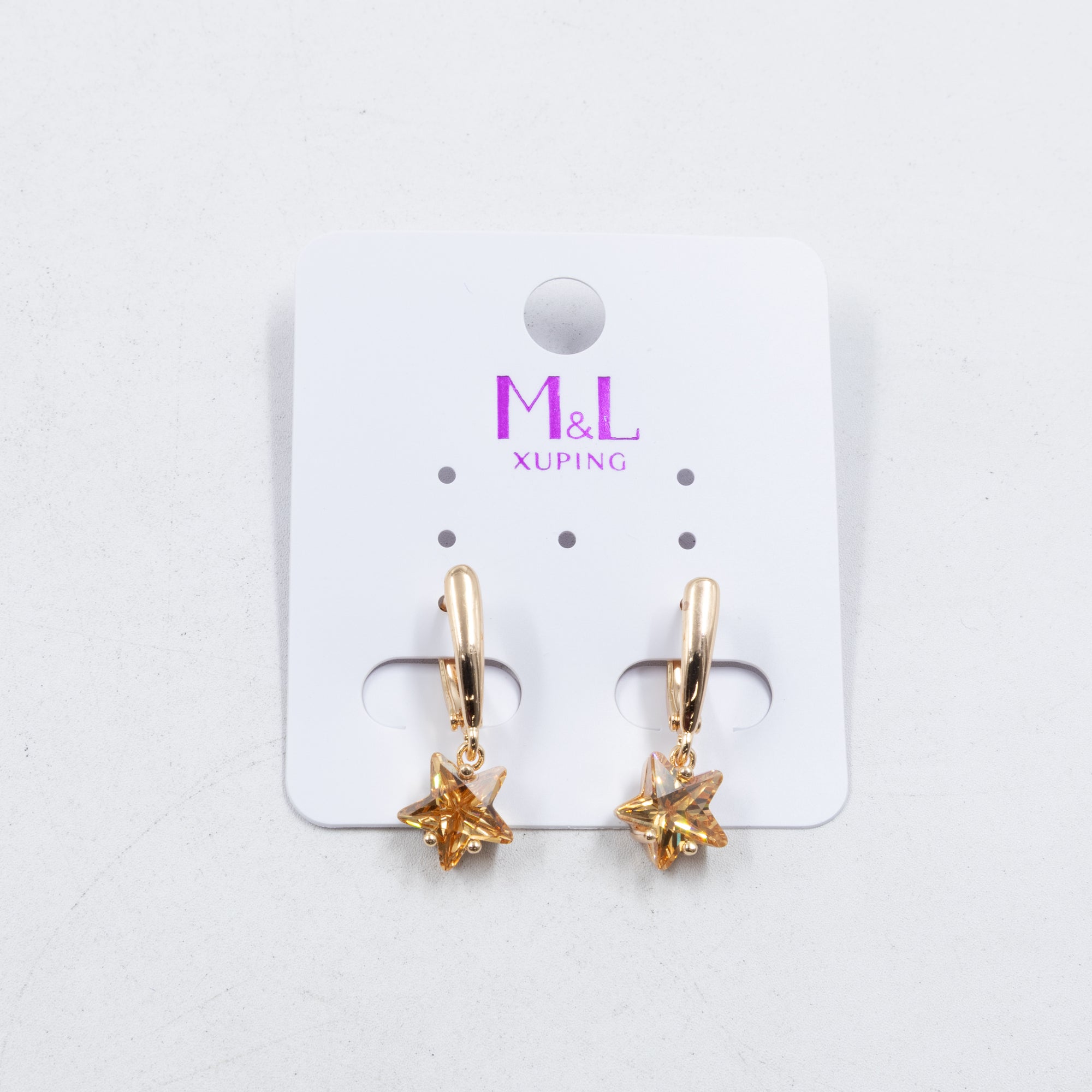 Aretes Xuping Dorados M6 Oro Laminado