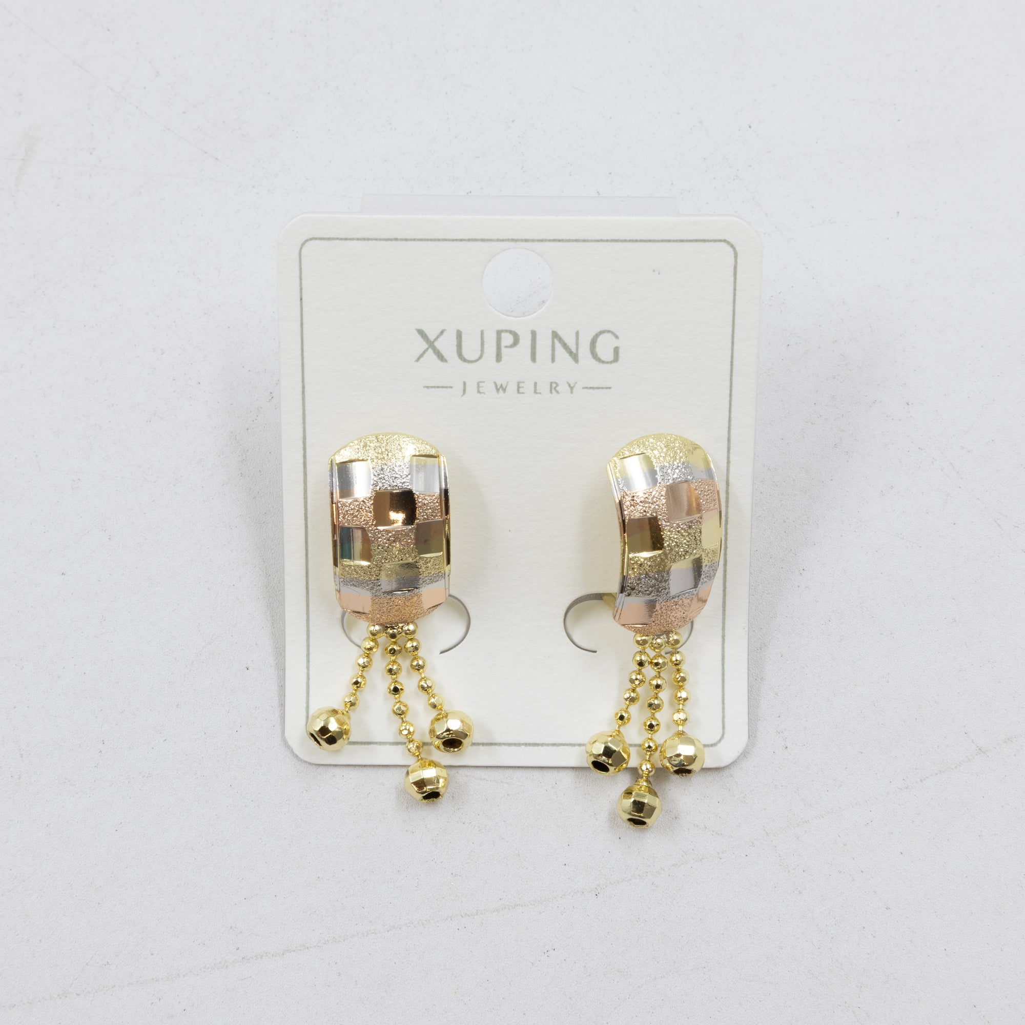 Aretes Oro Florentino Xuping M1 Oro Laminado