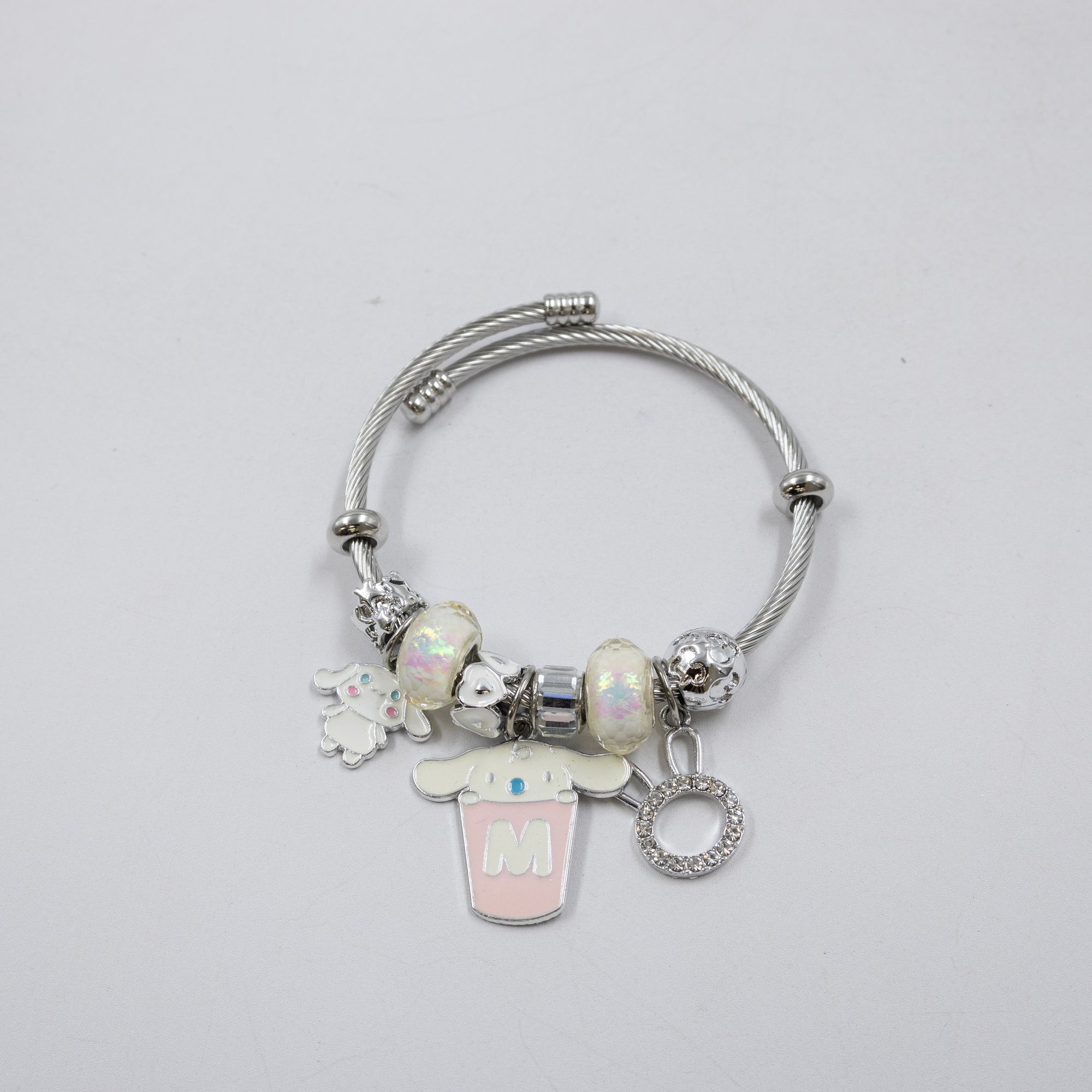 Pulsera tipo Pandora Plateados M4 Oro Laminado