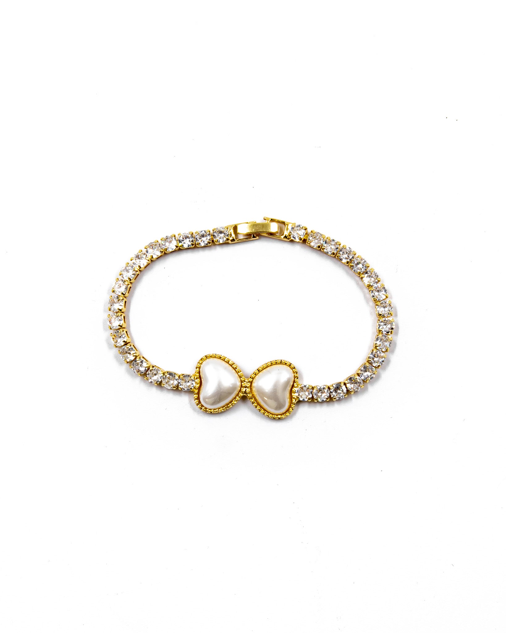 Pulsera dorada de piedras con piedra - M5 Oro Laminado