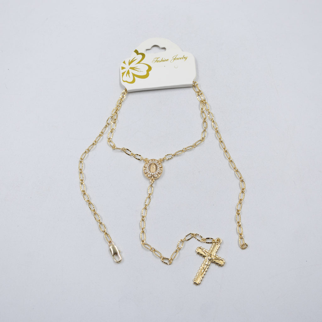 Collar Dorado Religioso M1 Oro Laminado