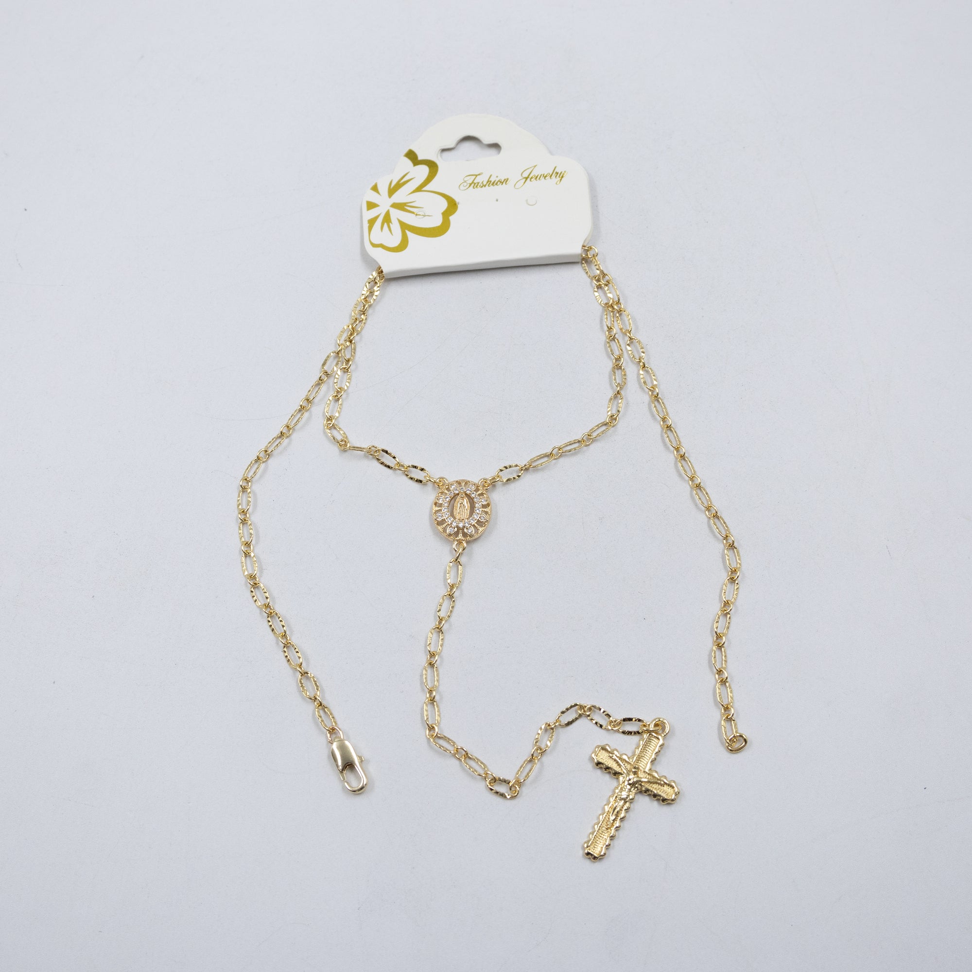Collar Dorado Religioso M1 Oro Laminado