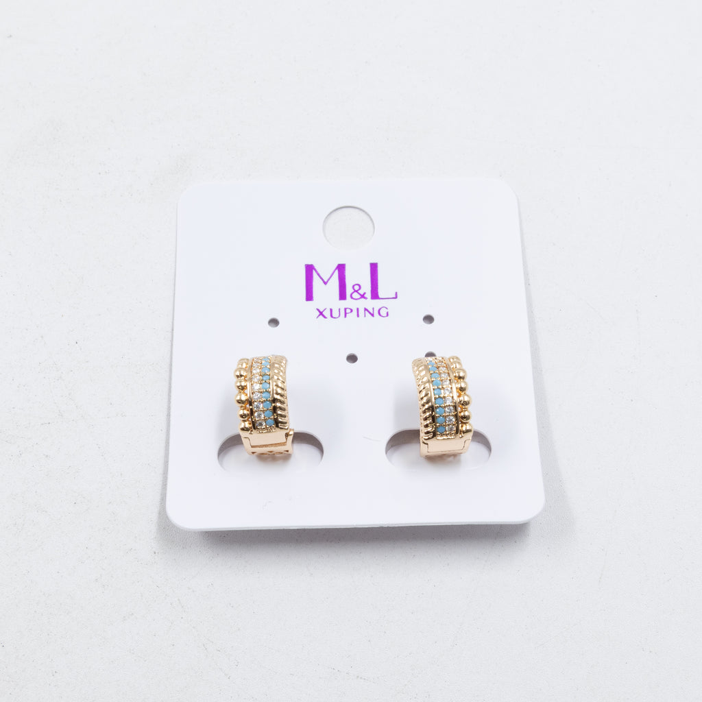 Aretes Xuping Dorados M7 Oro Laminado
