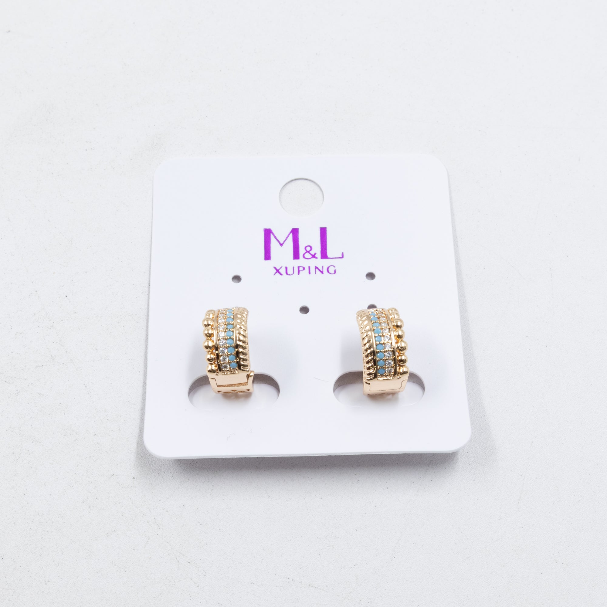 Aretes Xuping Dorados M7 Oro Laminado