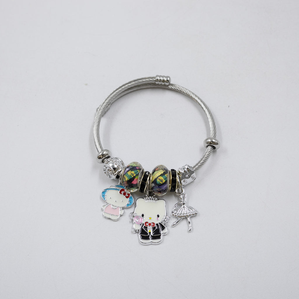 Pulsera tipo Pandora Plateados M5 Oro Laminado