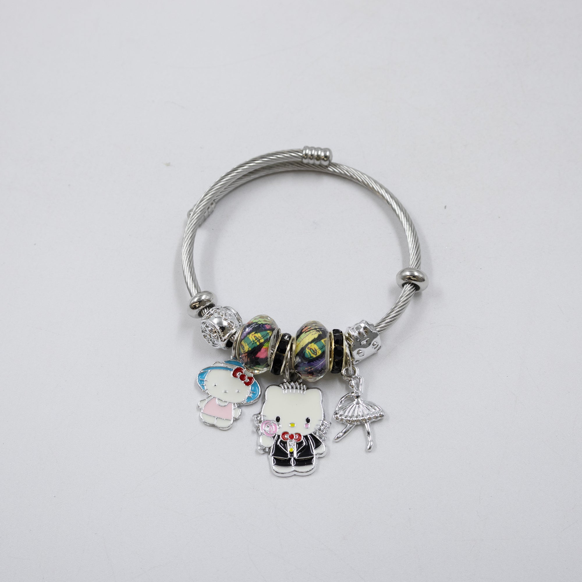 Pulsera tipo Pandora Plateados M5 Oro Laminado