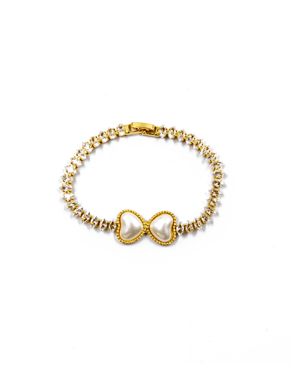 Pulsera dorada de piedras con piedra - M4 Oro Laminado