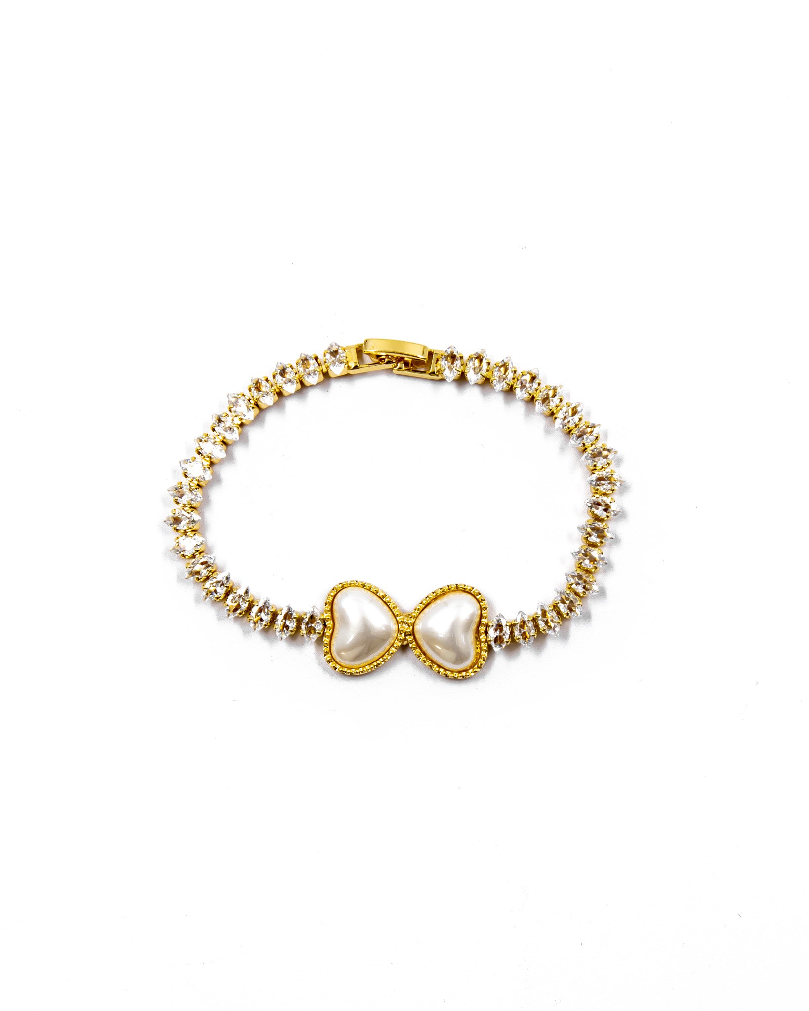 Pulsera dorada de piedras con piedra - M4 Oro Laminado