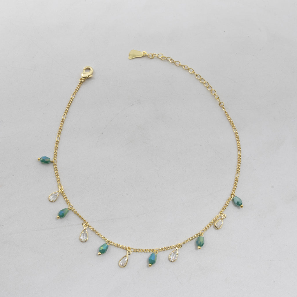 Tobilleras Doradas Ajustables M2 Oro Laminado