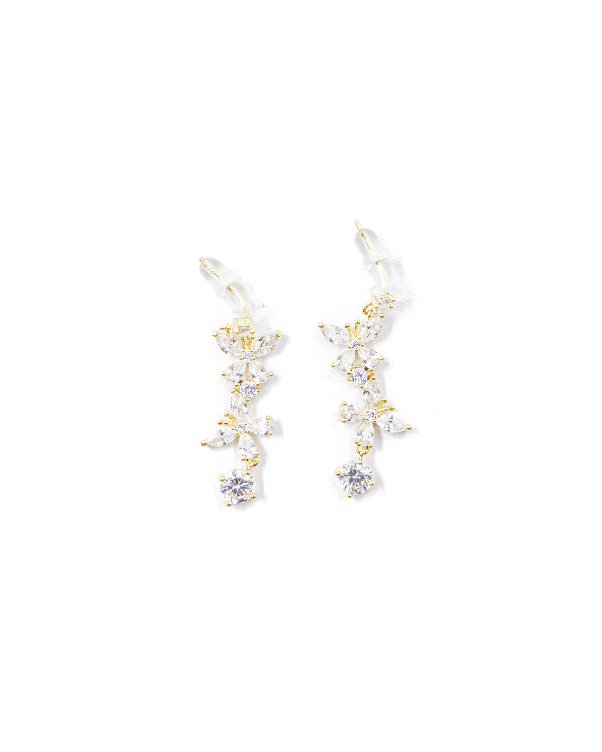 Aretes Largos Ansheli Dorados M9 Oro Laminado