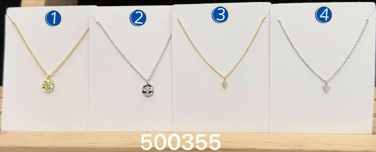 [10/OCT/26] Collares Dorados y Plateados con dije M24 Oro Laminado
