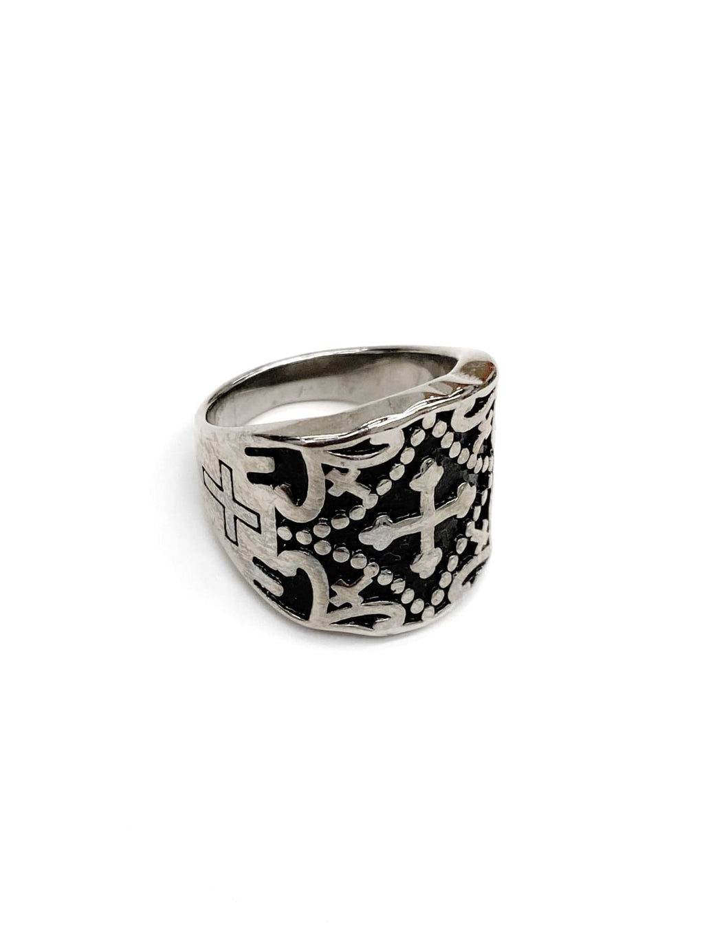 Anillo Dorado y Plateado M9 Acero Inoxidable
