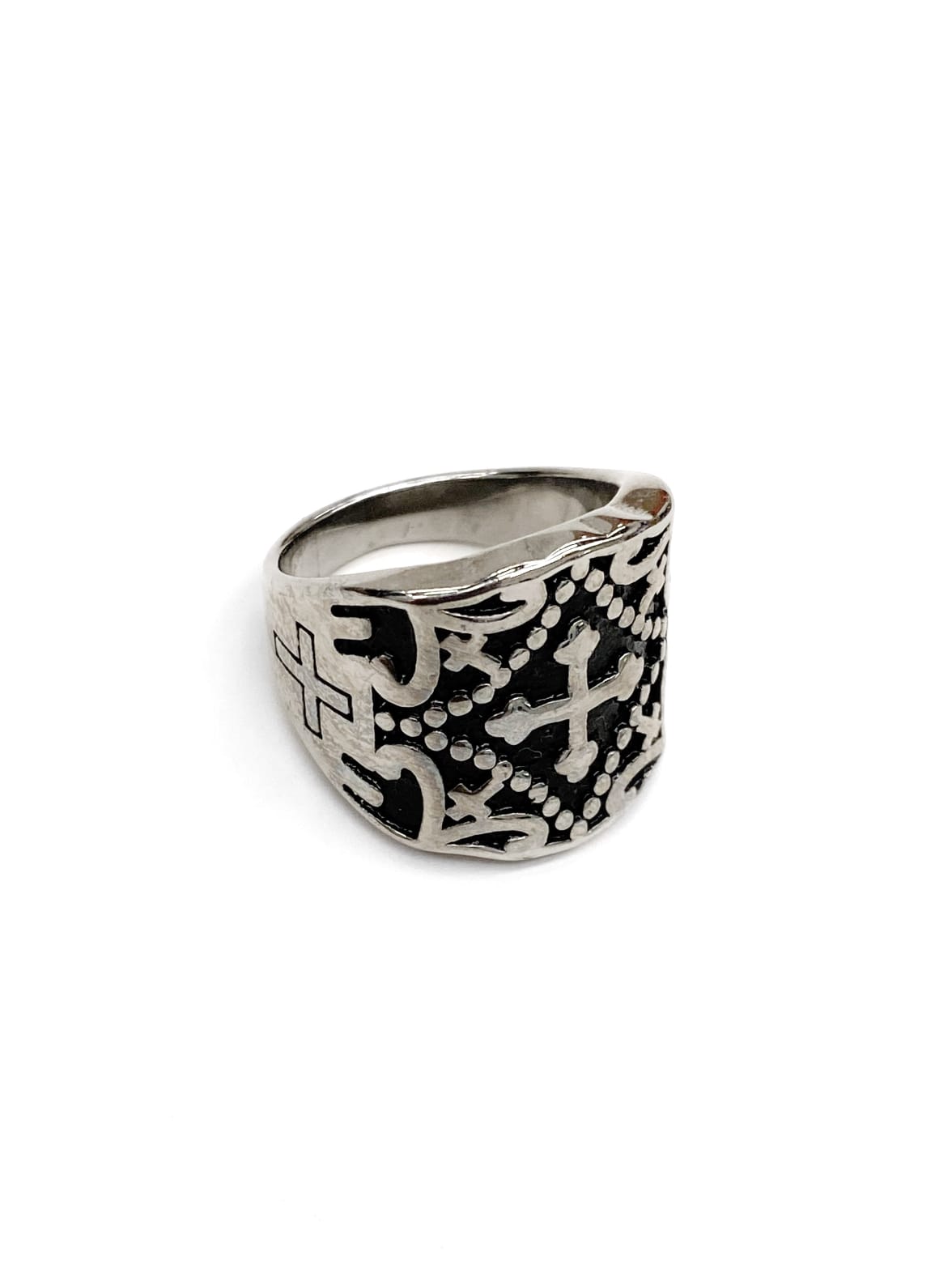 Anillo Dorado y Plateado M9 Acero Inoxidable