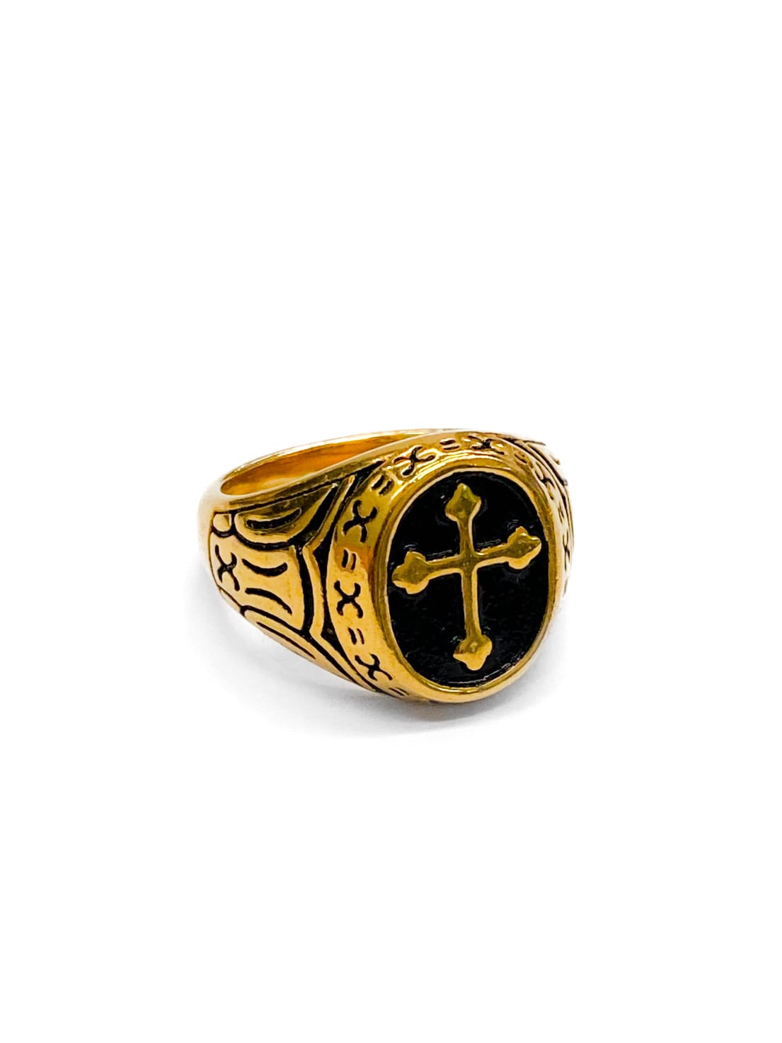 Anillo Dorado y Plateado M9 Acero Inoxidable