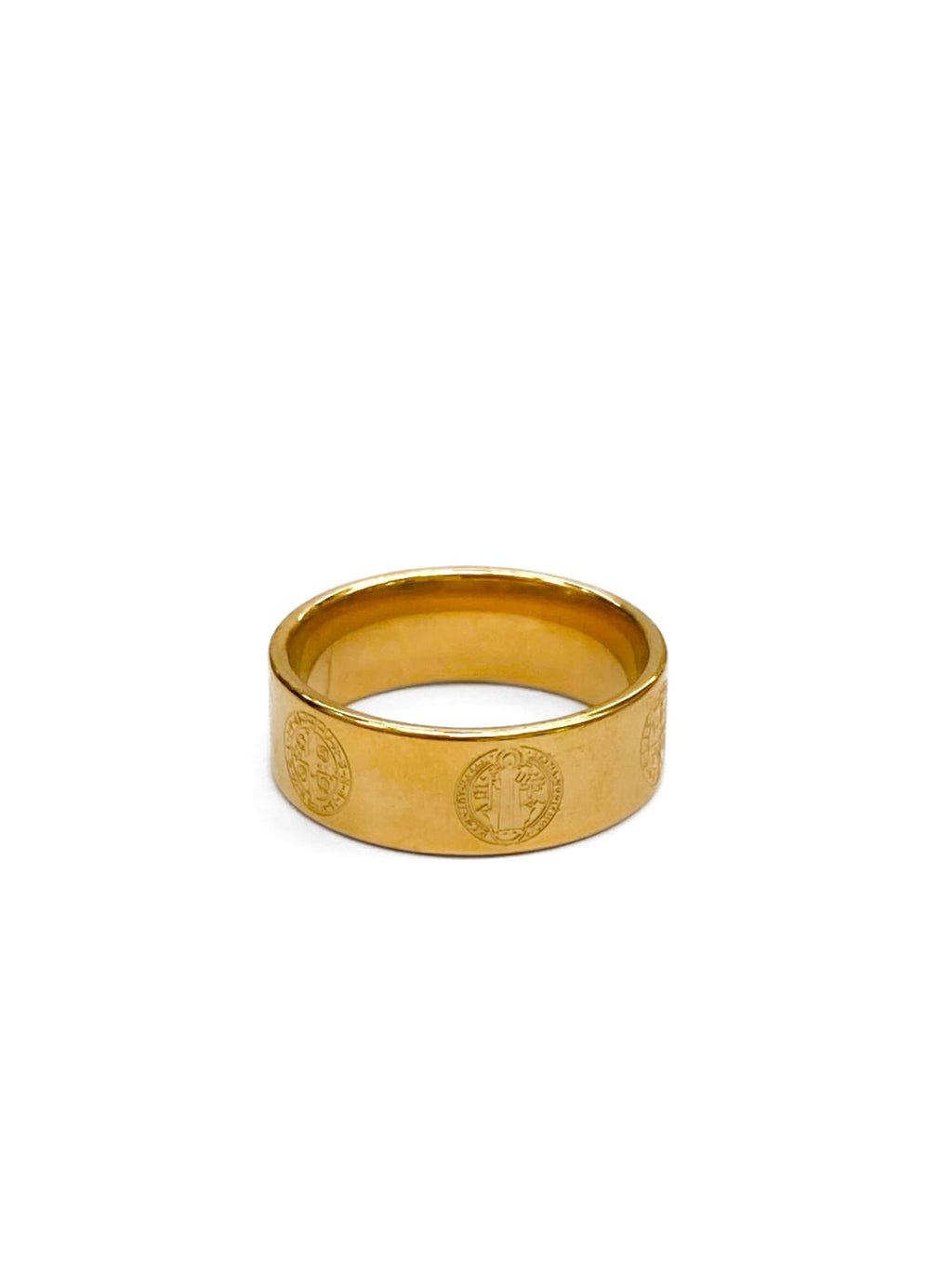 Anillo Dorado y Plateado M9 Acero Inoxidable