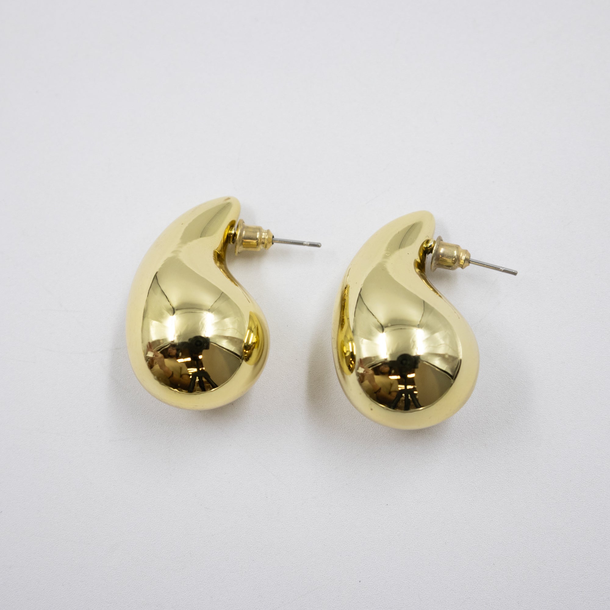 Aretes Grandes de colores M5 Oro Laminado