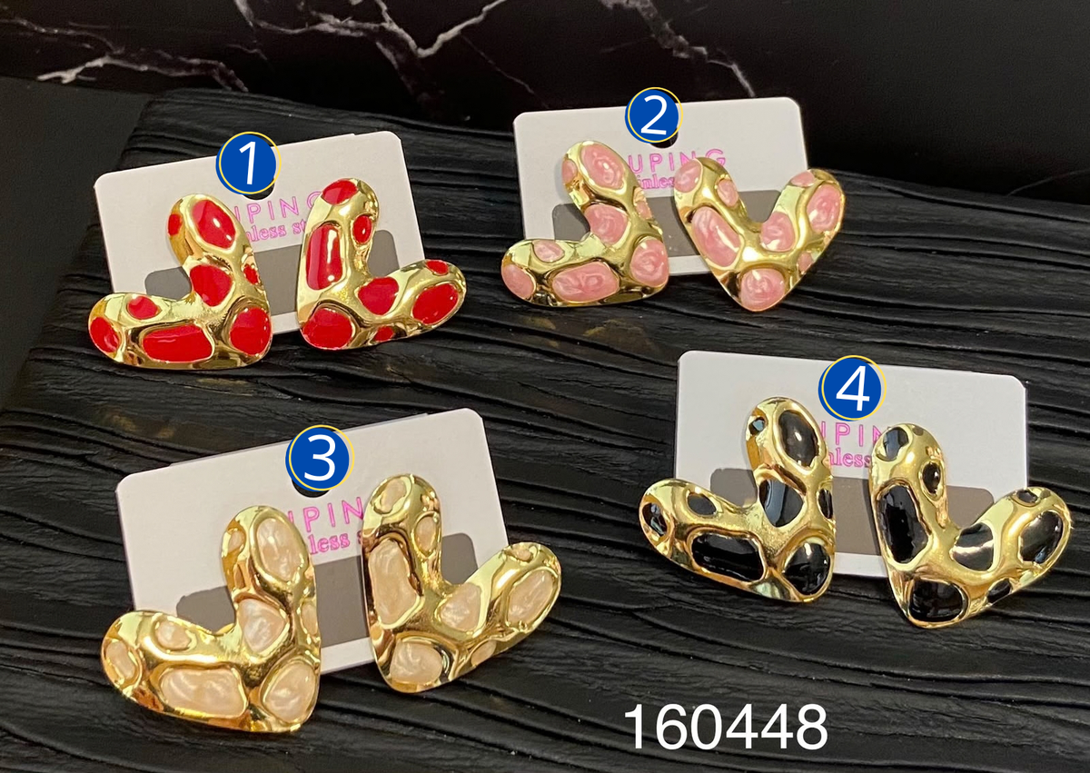 [03/OCTUBRE/26] Aretes Dorados Diferentes Diseños M28 Acero Inoxidable