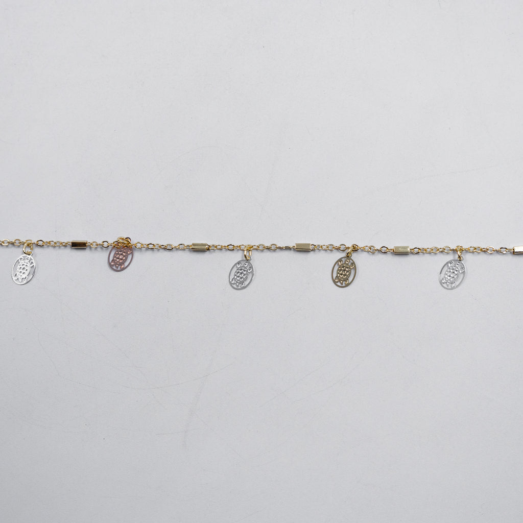 Pulseras de Tres colores M2 Oro Laminado