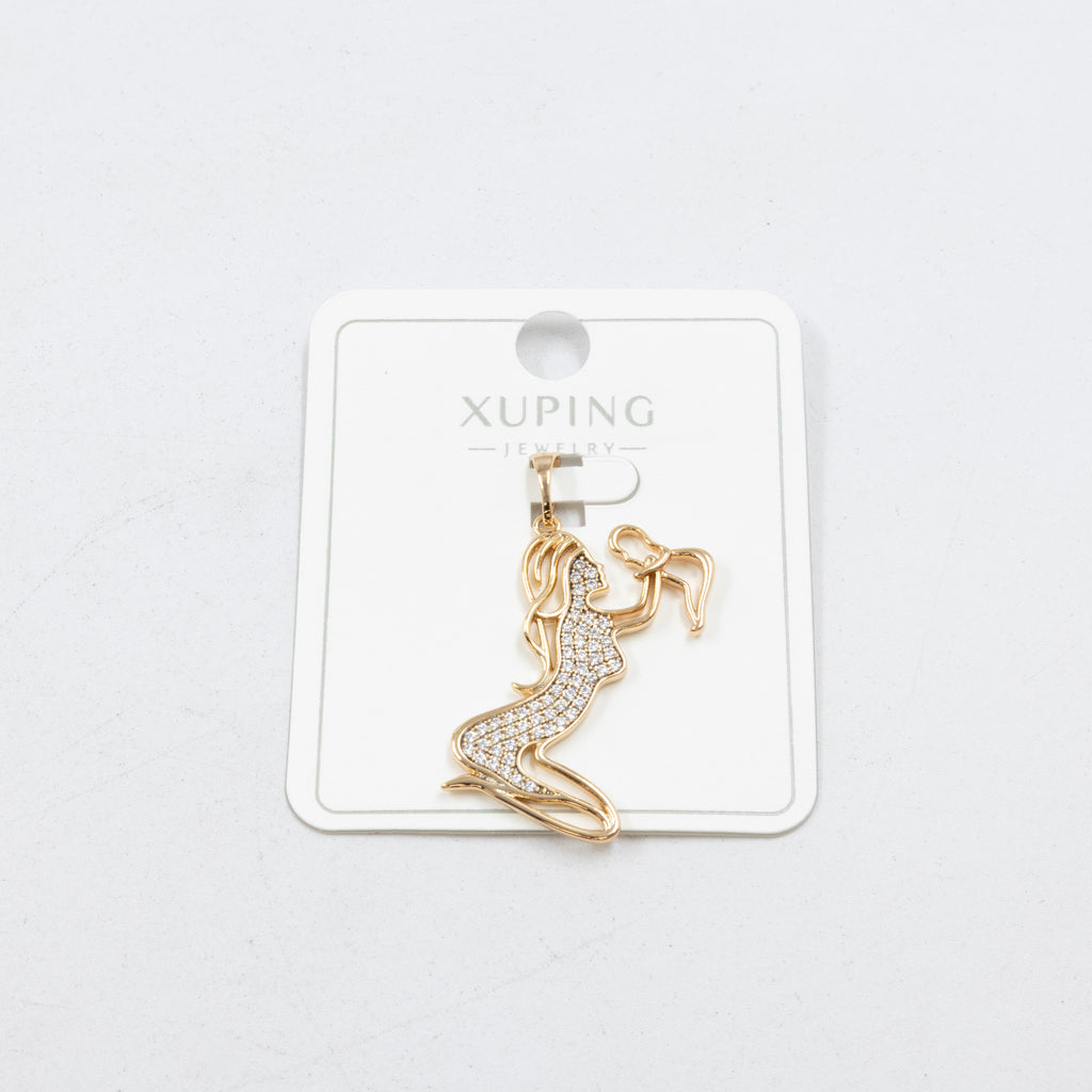 Dijes Xuping con Piedras M7 Oro Laminado