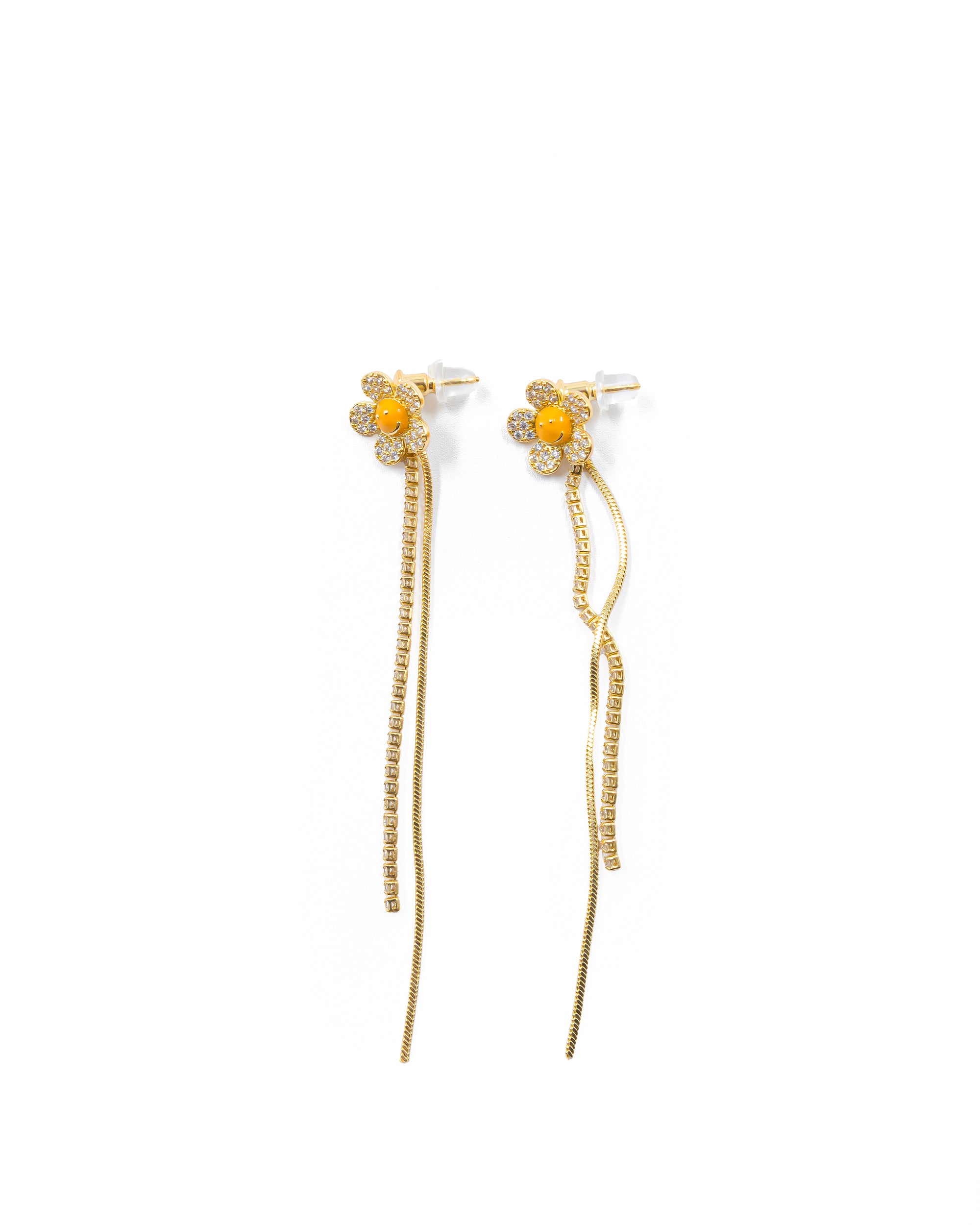 Aretes Largos Ansheli Dorados M12 Oro Laminado
