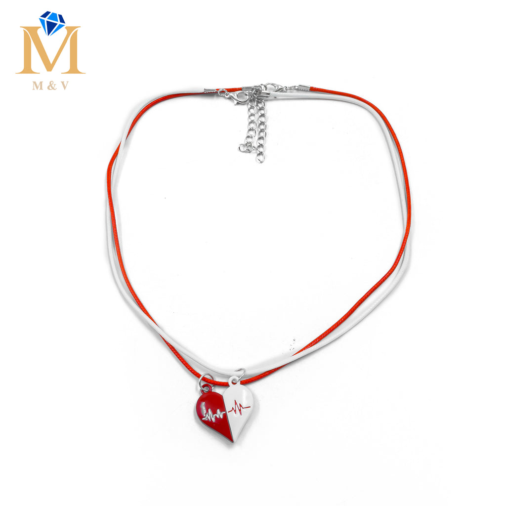 Collares en Pareja de corazón M11 Acero Inoxidable