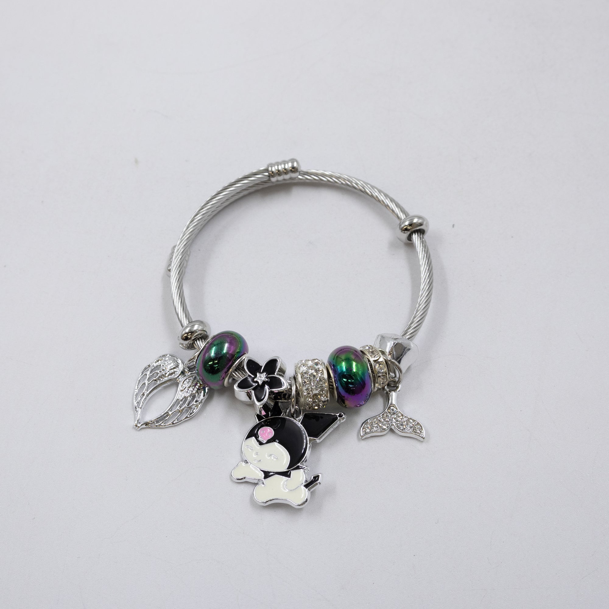 Pulsera tipo Pandora Plateados M6 Oro Laminado