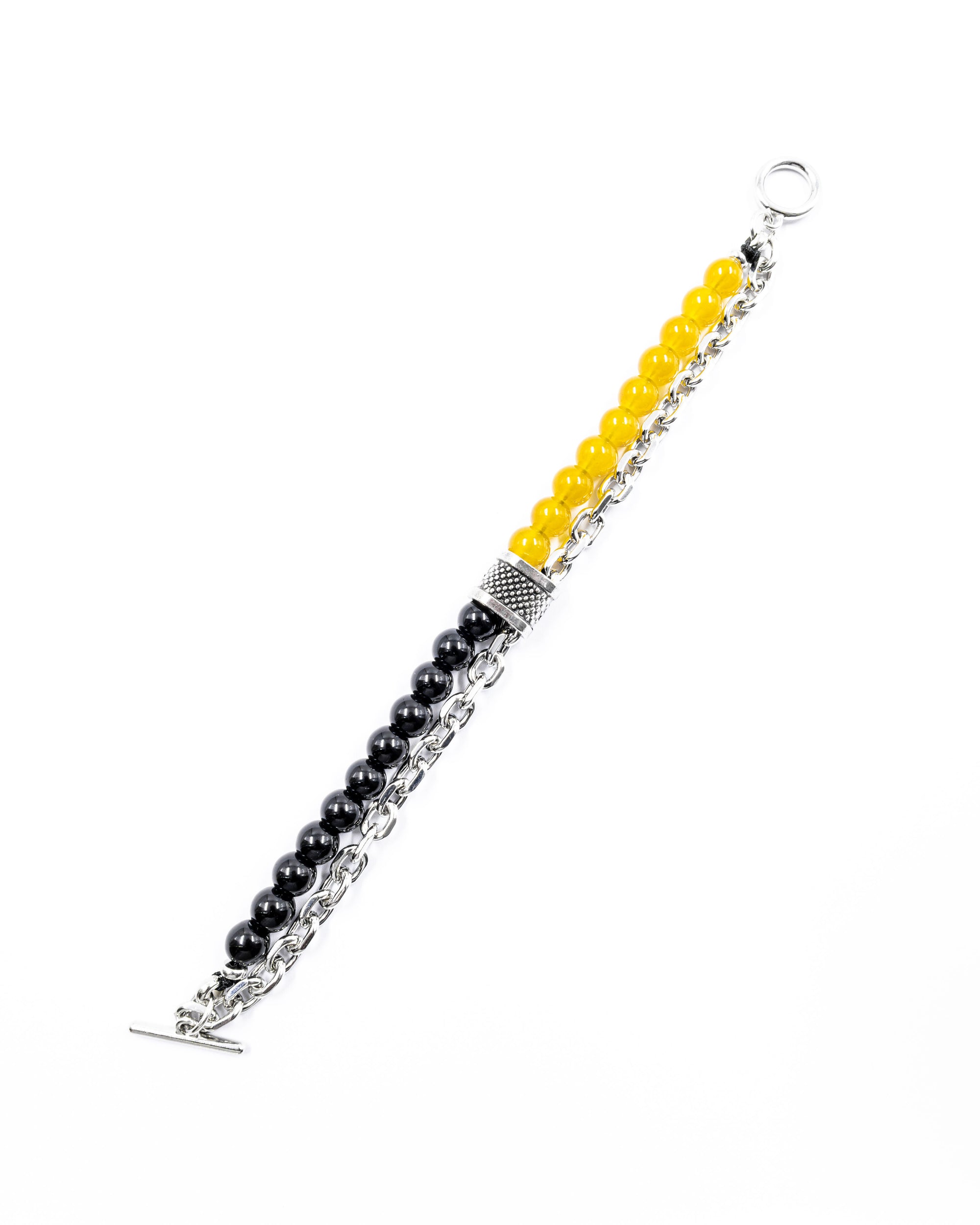 Pulsera de cuentas con Dije M6 Acero Inoxidable