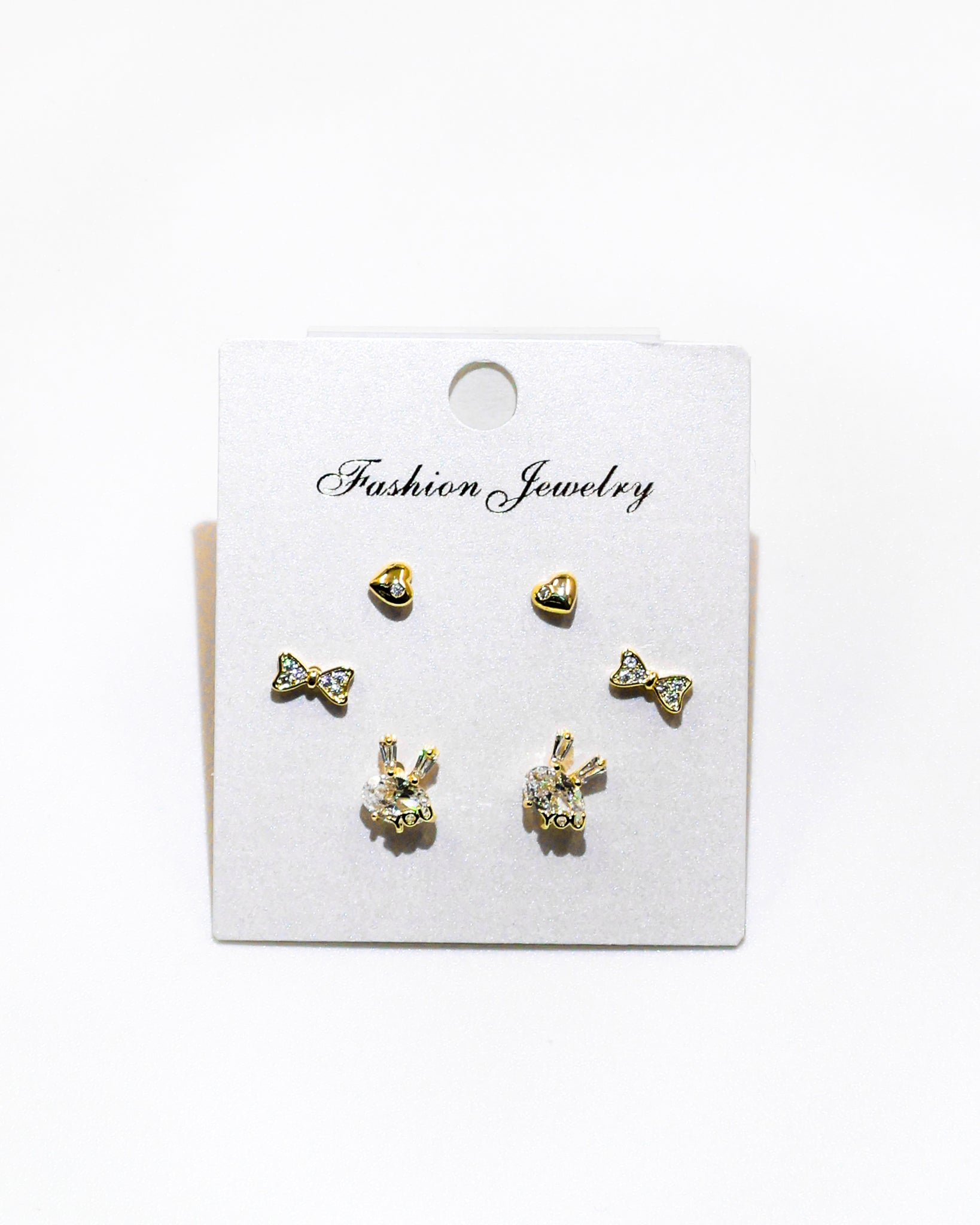 Set Aretes X3 - M18 Oro Laminado