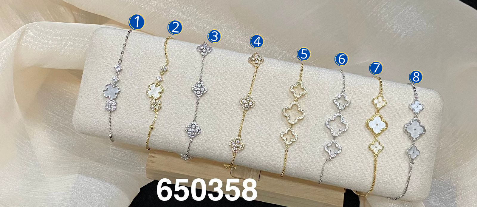 Pulseras Doradas y Plateadas M1 Oro Laminado 03/03/26