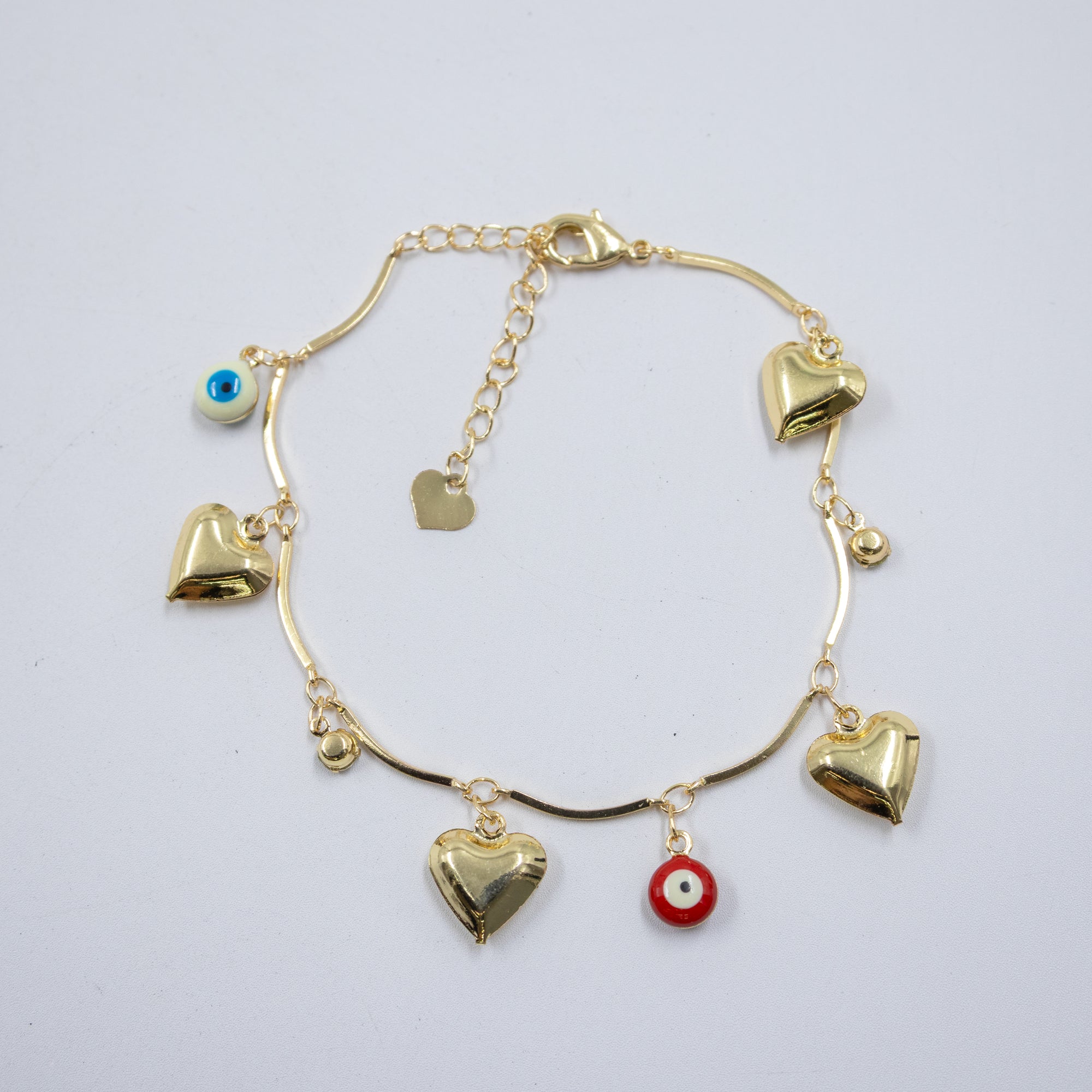 Pulsera Dorada de Ojo Turco M1 Oro Laminado