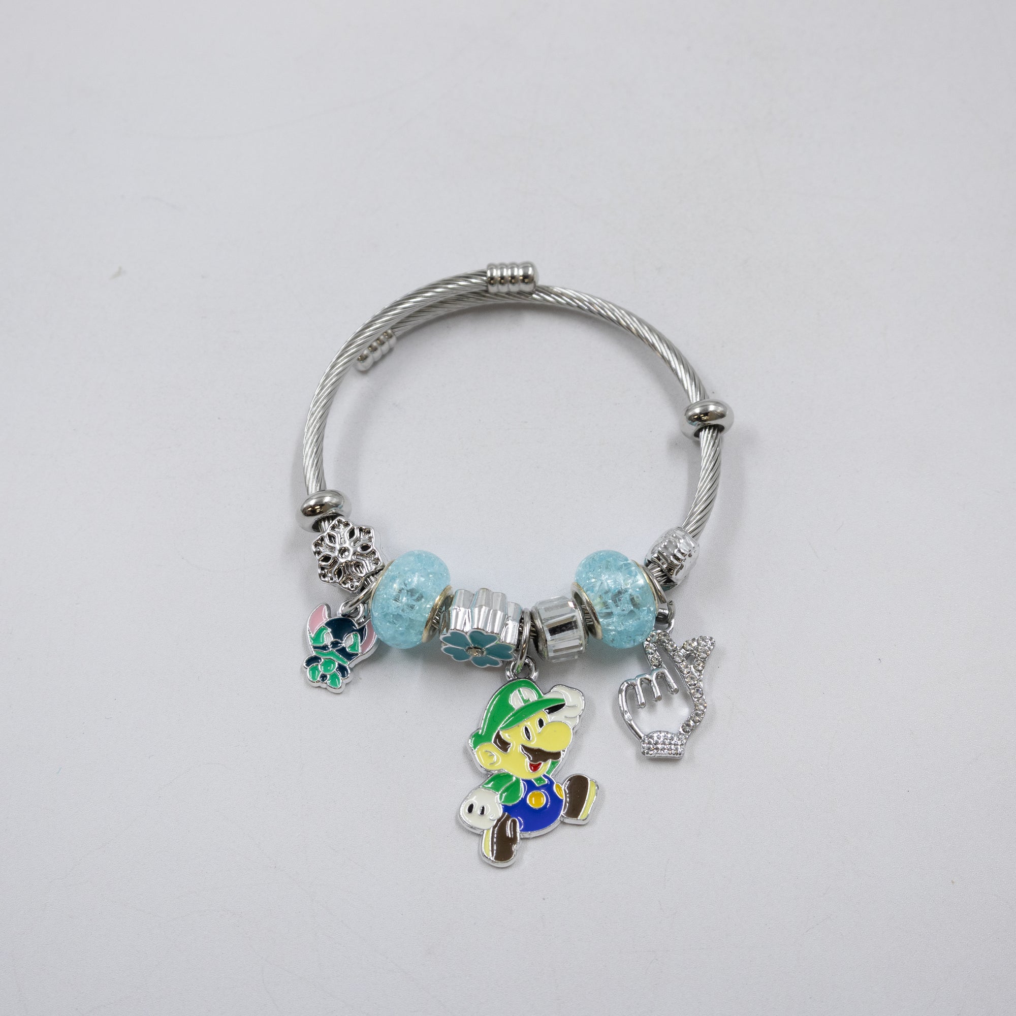 Pulsera tipo Pandora Plateados M9 Oro Laminado