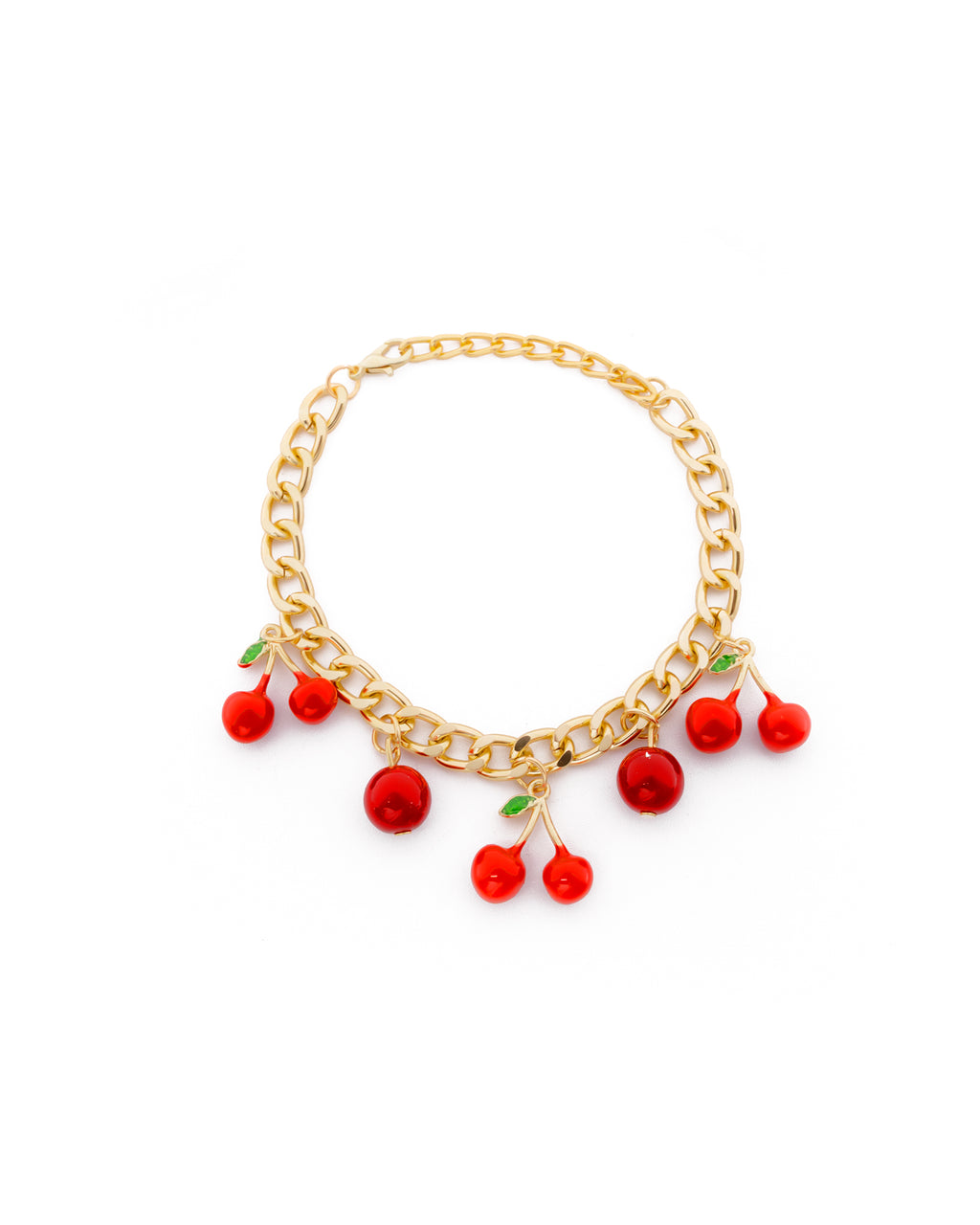PULSERA DE CEREZA M5 ORO LAMINADO