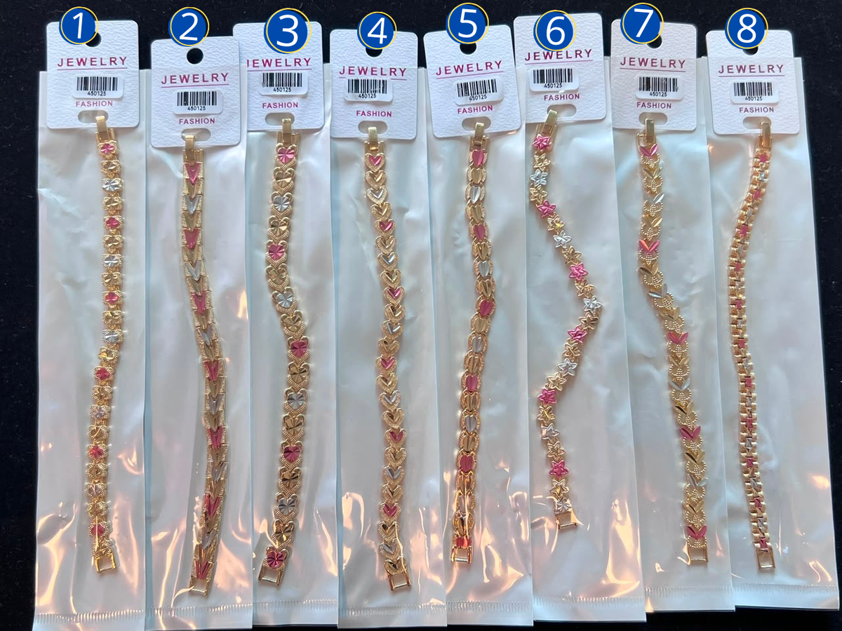 [13/AGOSTO/26] Pulsera Dorada de tres colores M6 Oro Laminado