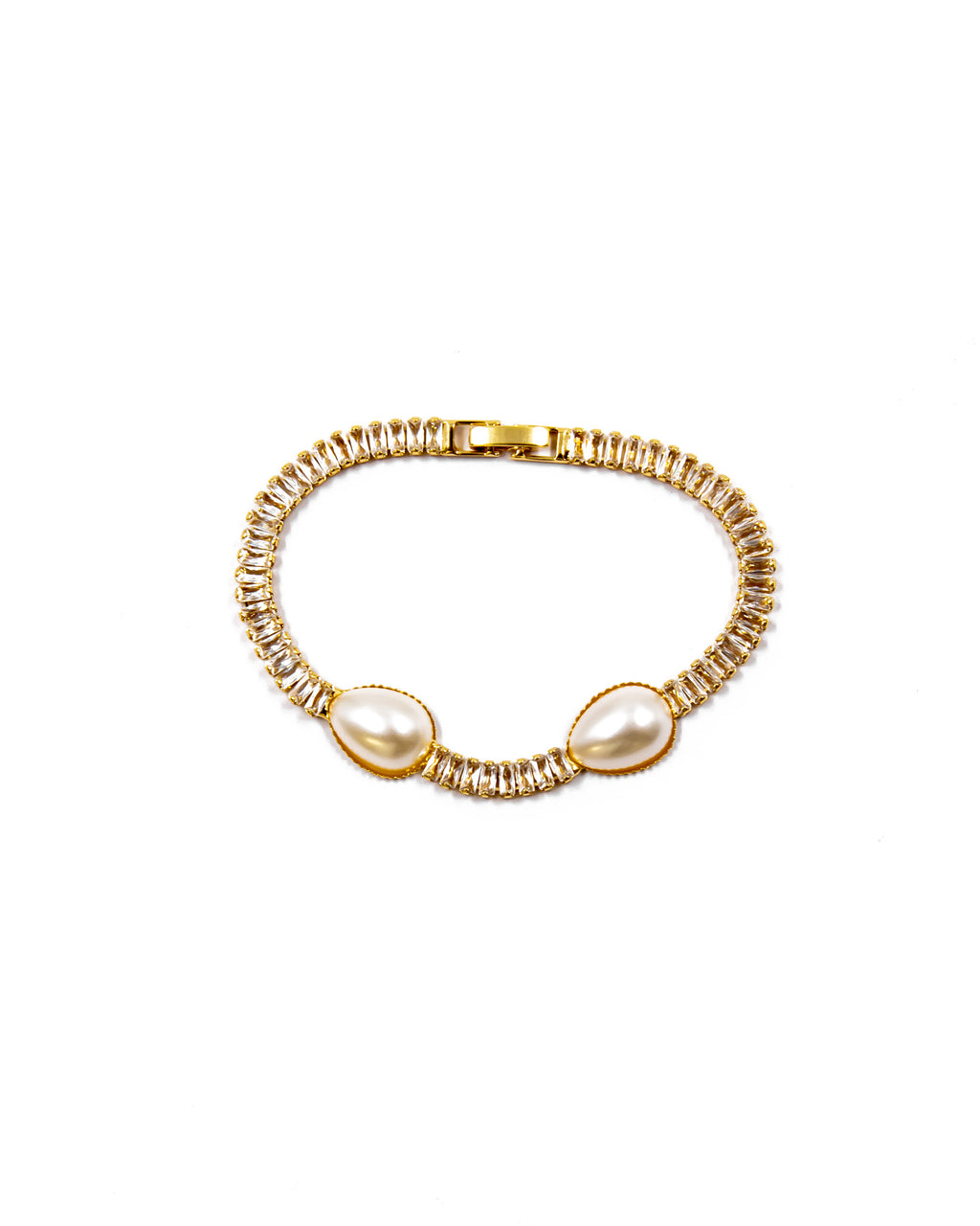 Pulsera dorada de piedras con piedra - M2 Oro Laminado