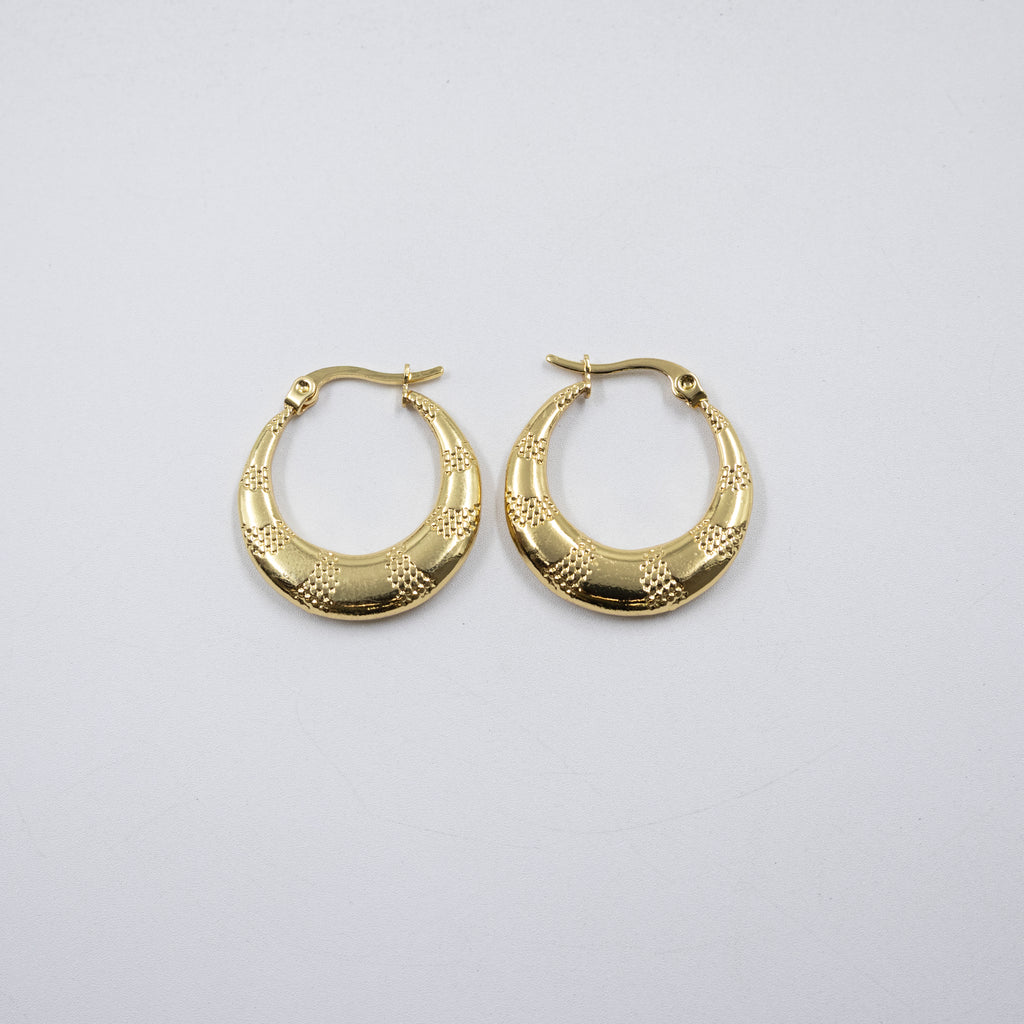 Aretes Dorados Chicos M1 Oro Laminado